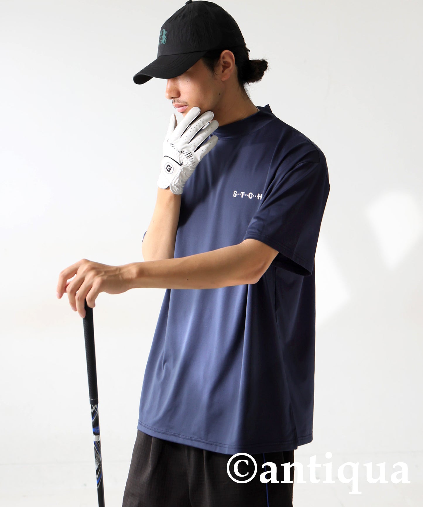 ANTIQUA GOLF×STCH Drawstring Cap Men's