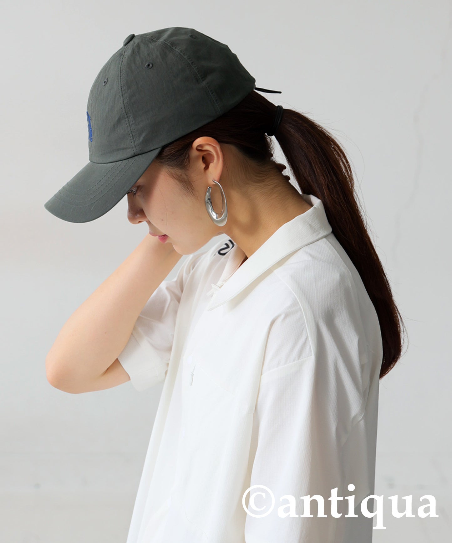 ANTIQUA GOLF×STCH Drawstring Cap Ladies