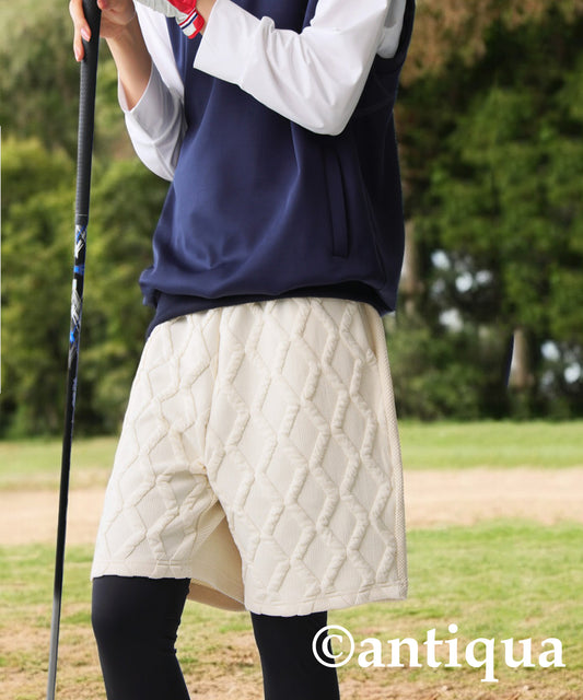 ANTIQUA GOLF×STCH Switchable Half Pants Ladies