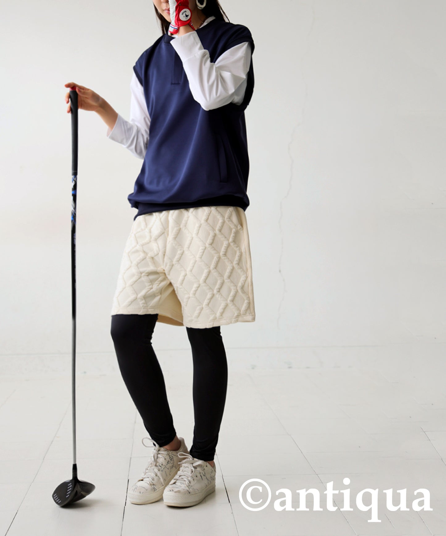 ANTIQUA GOLF×STCH Switchable Half Pants Ladies