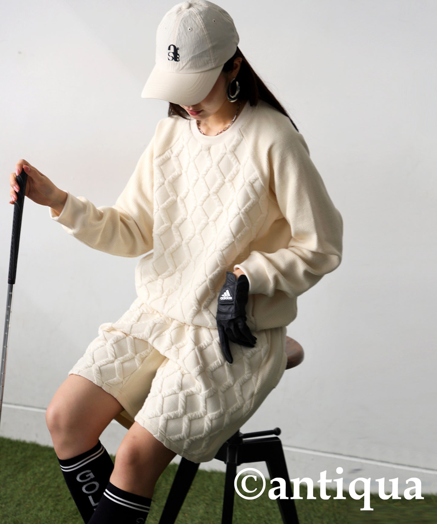 ANTIQUA GOLF×STCH Switchable Half Pants Ladies