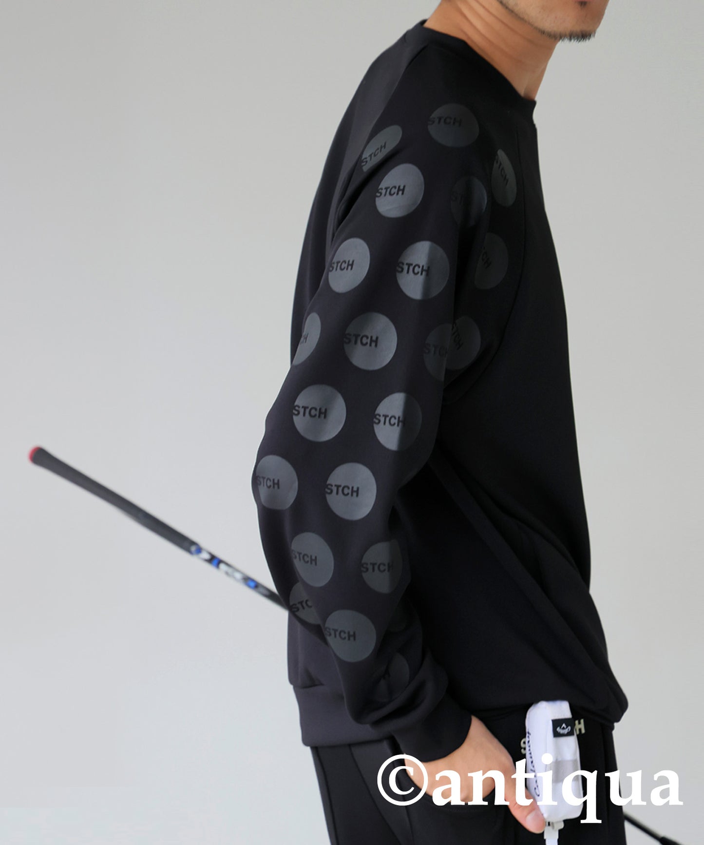 ANTIQUA GOLF×STCH Dot Design Tops Men's