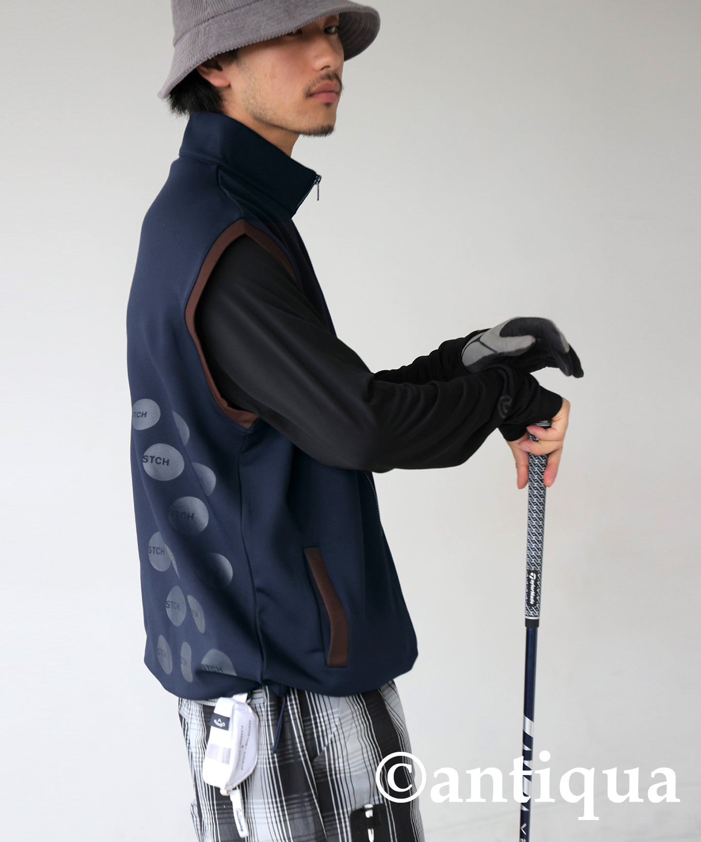 ANTIQUA GOLF×STCH Dot Vest Men's