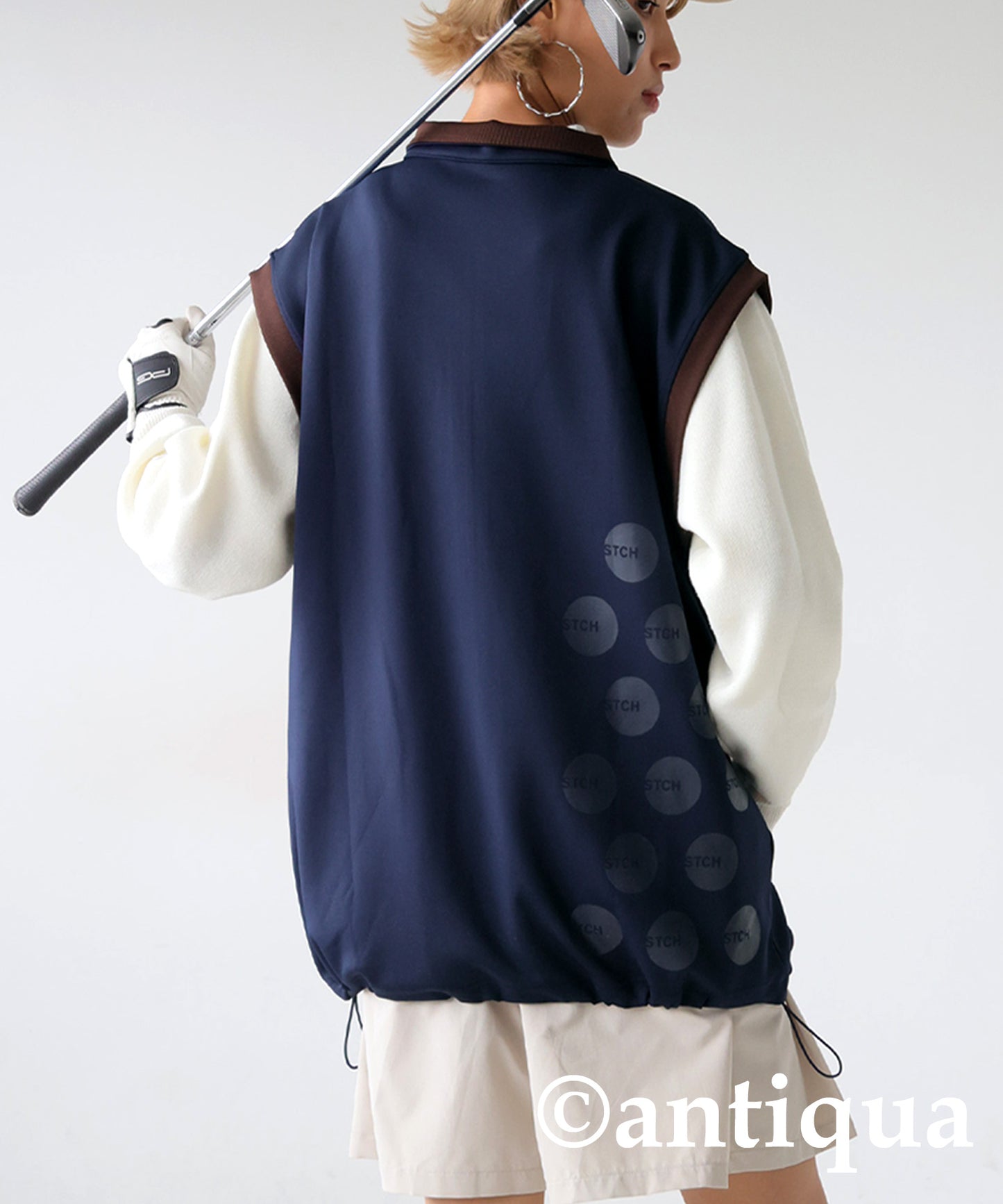 ANTIQUA GOLF×STCH Dot Vest Ladies