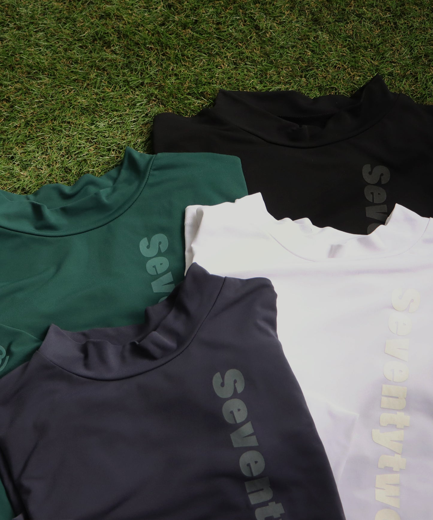 ANTIQUA GOLF×STCH Single Color Mock Neck T-Shirt Ladies