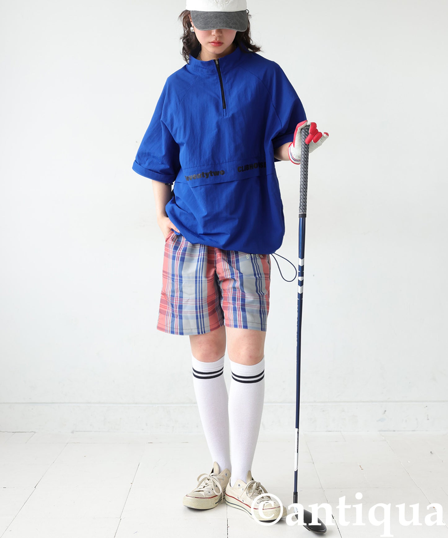 ANTIQUA GOLF×STCH 2-Way Regen Pullover Ladies