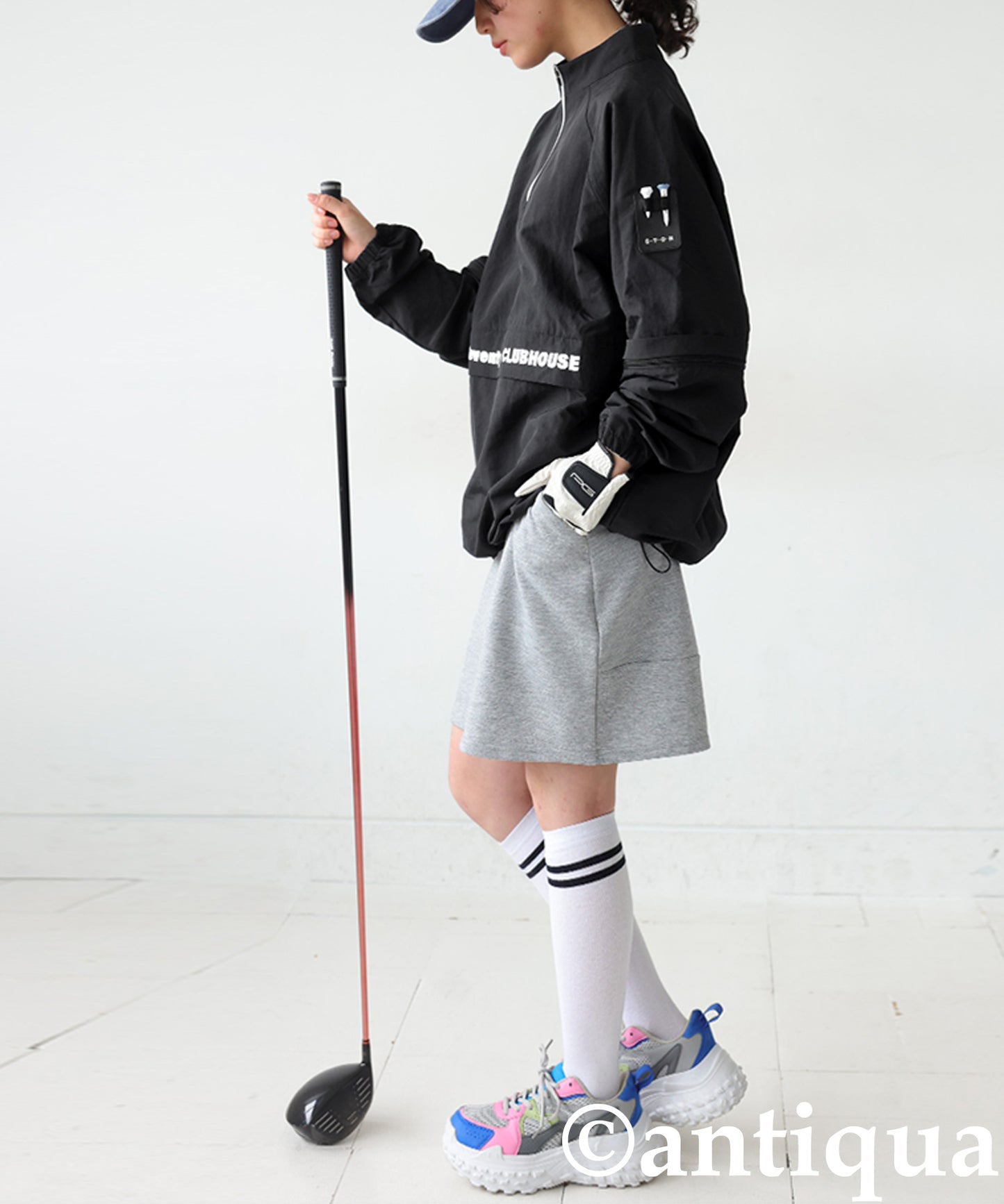 ANTIQUA GOLF×STCH 2-Way Regen Pullover Ladies