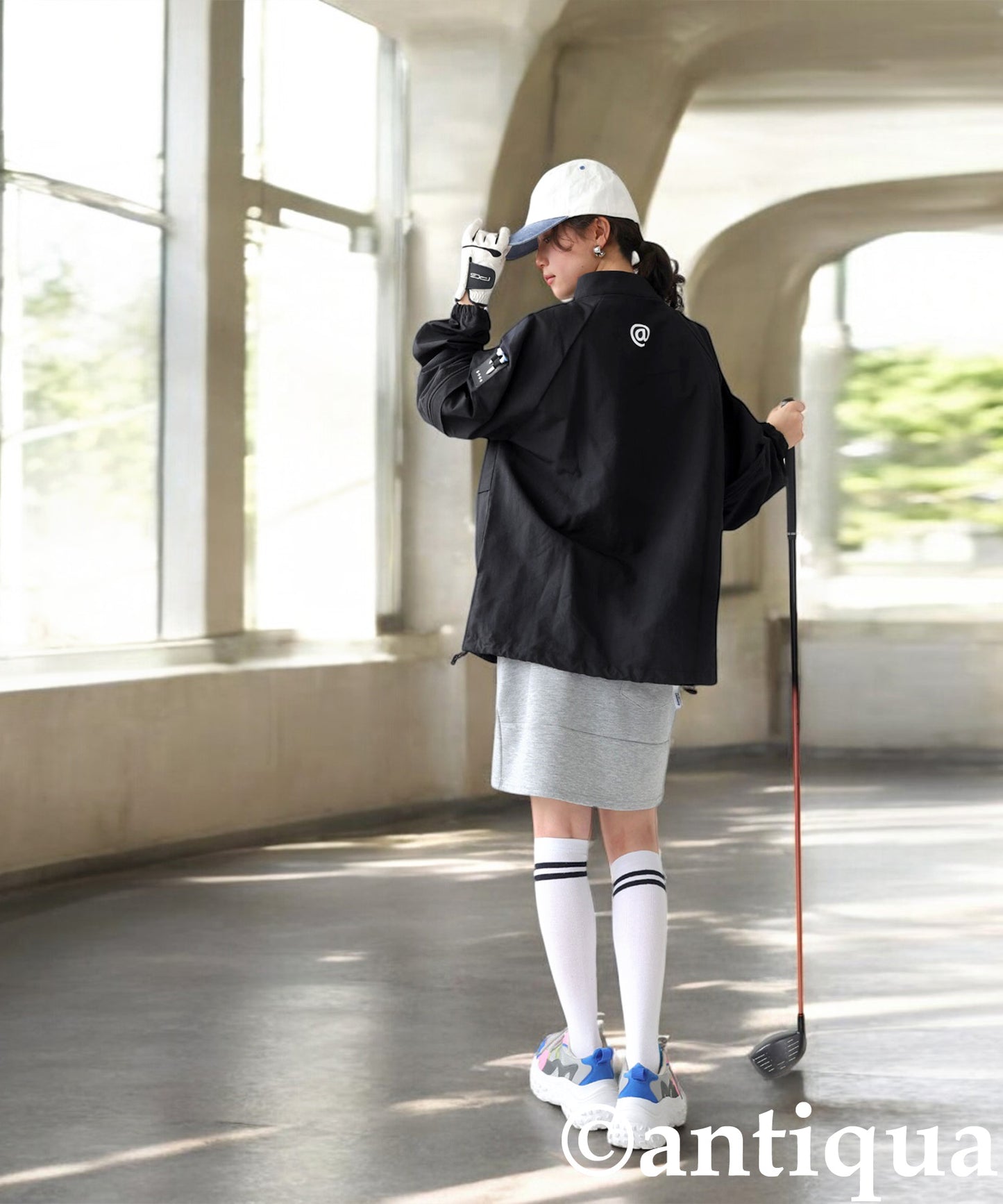 ANTIQUA GOLF×STCH 2-Way Regen Pullover Ladies