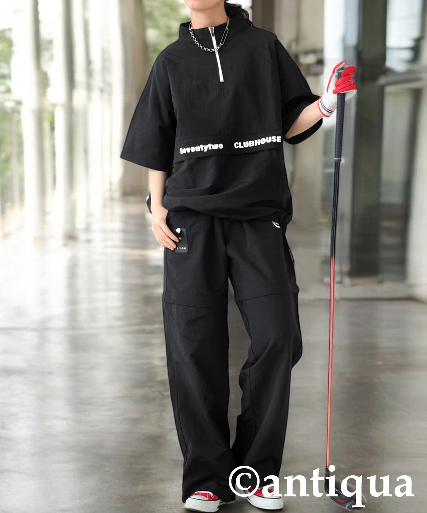 ANTIQUA GOLF×STCH 2-Way Regen Contrast Pants Ladies