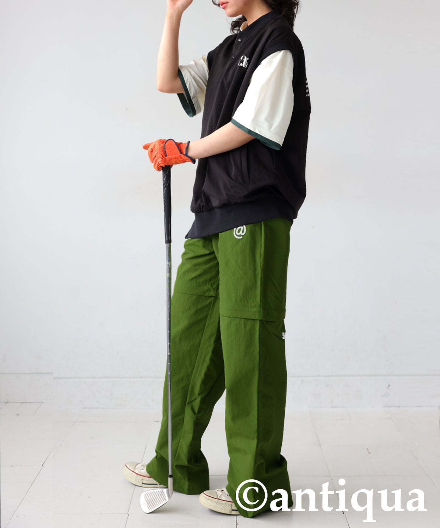 ANTIQUA GOLF×STCH 2-Way Regen Contrast Pants Ladies