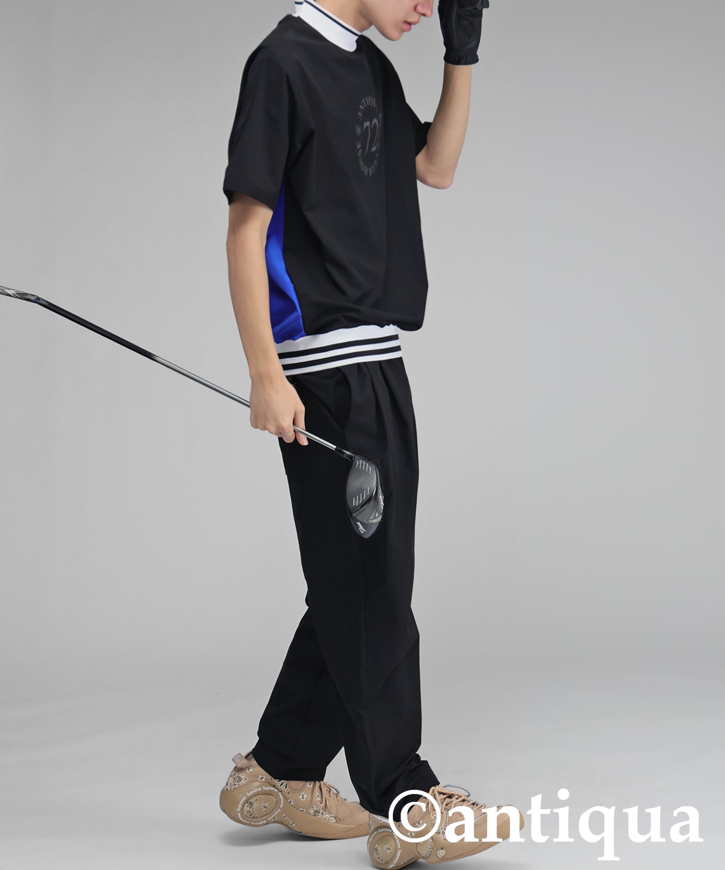 ANTIQUA GOLF×STCH Back Logo Tops Men's