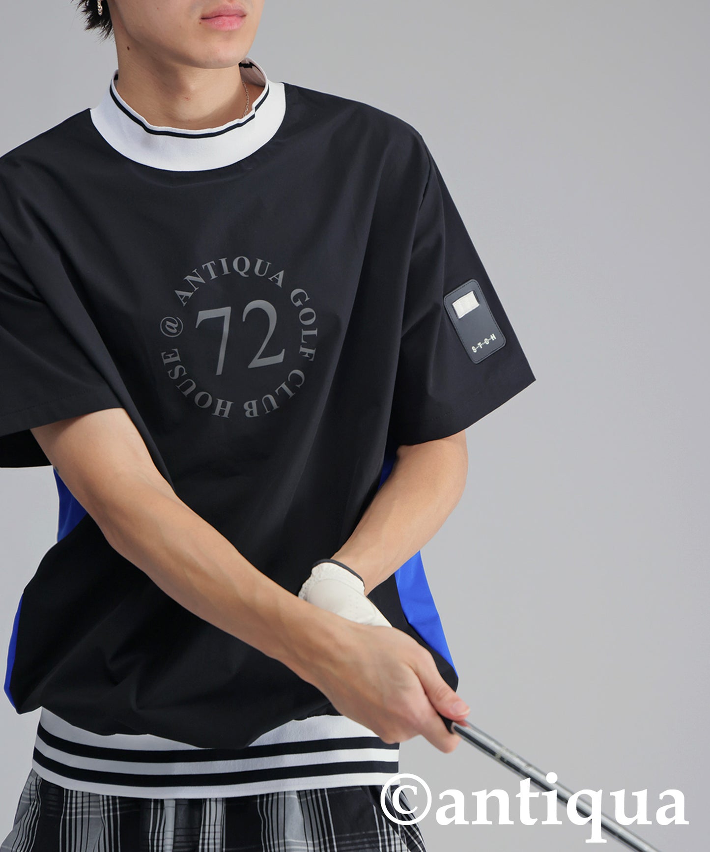 ANTIQUA GOLF×STCH Back Logo Tops Men's