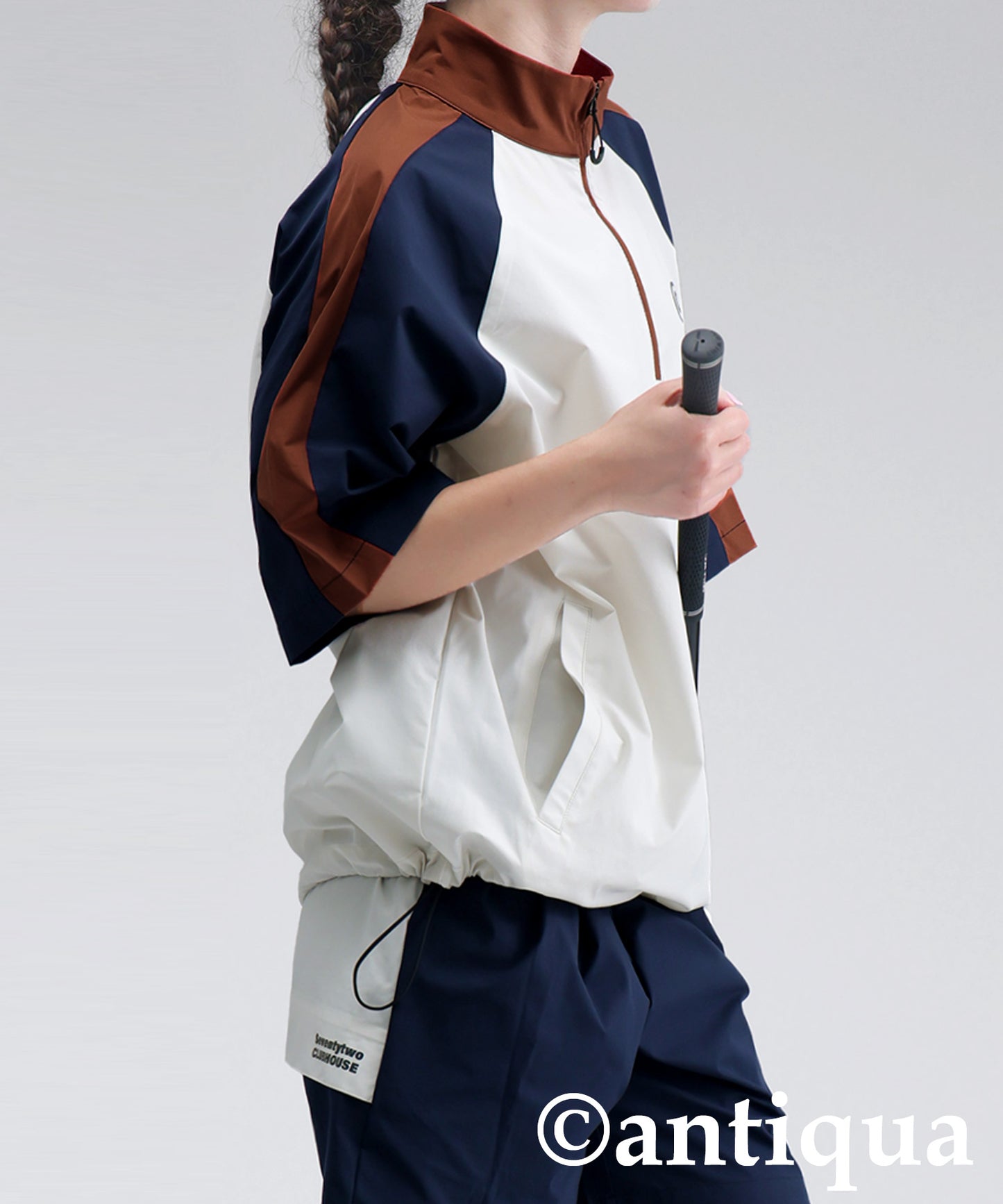 ANTIQUA GOLF×STCH Half Zip Pullover Ladies