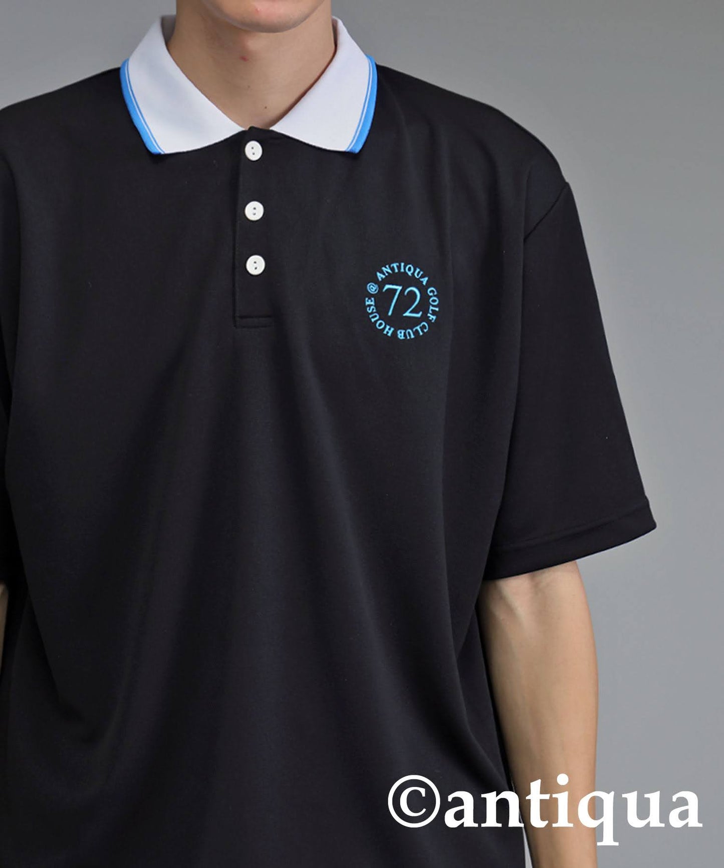 ANTIQUA GOLF×STCH Color-Coordinated Polo Shirt Men's