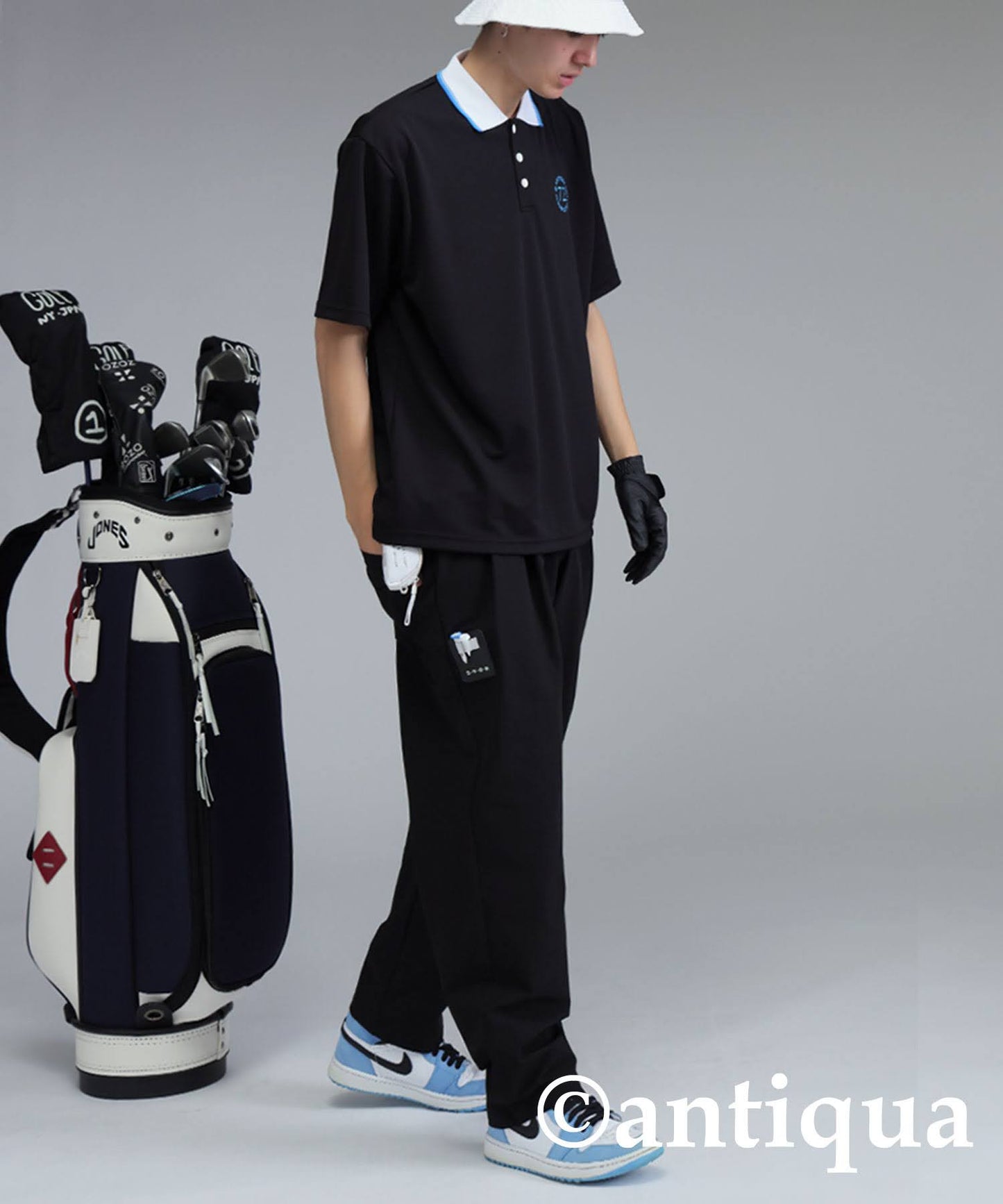 ANTIQUA GOLF×STCH Color-Coordinated Polo Shirt Men's