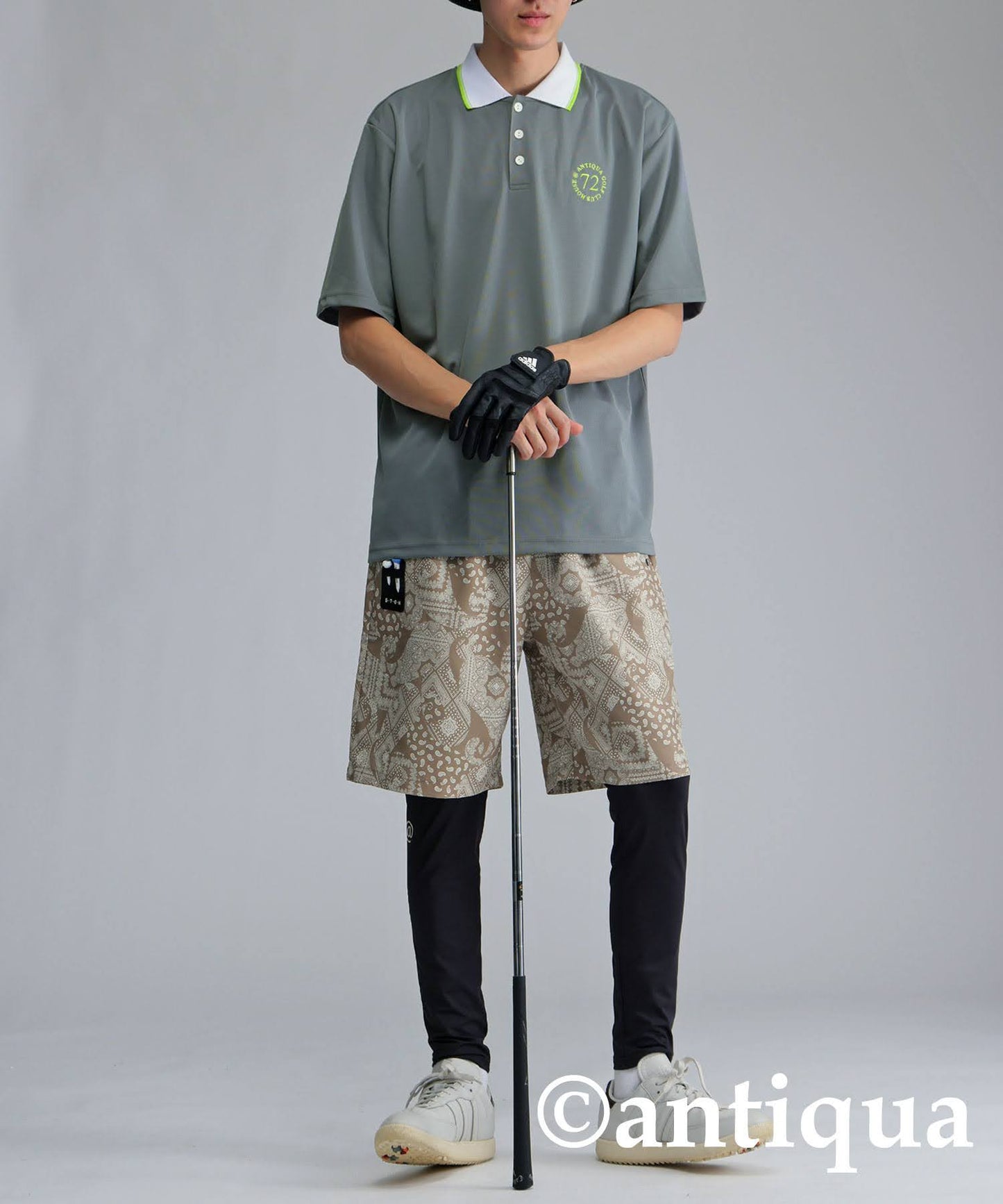 ANTIQUA GOLF×STCH Color-Coordinated Polo Shirt Men's