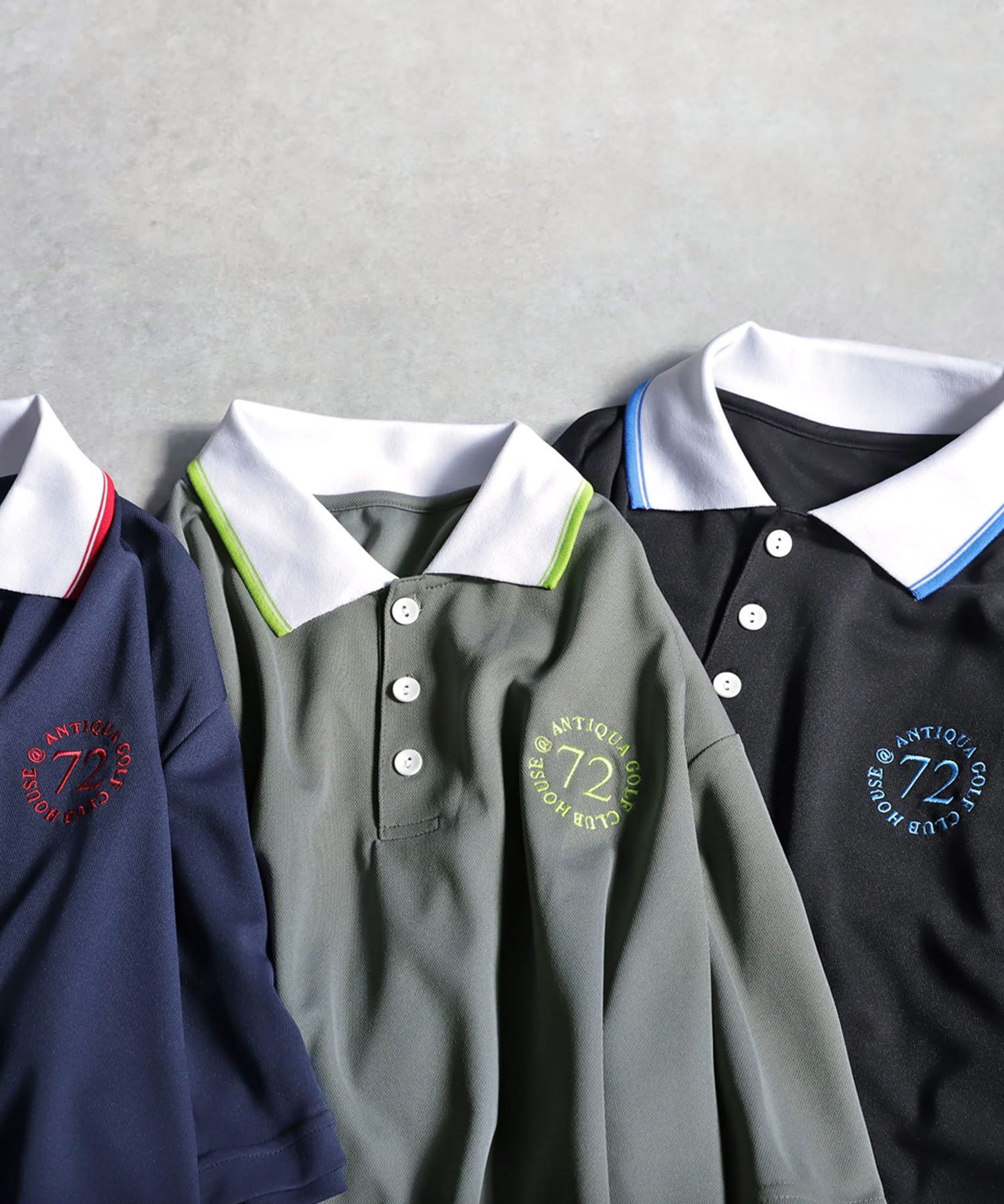 ANTIQUA GOLF×STCH Color-Coordinated Polo Shirt Ladies