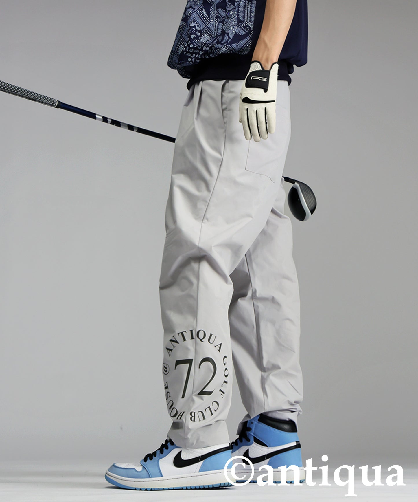 ANTIQUA GOLF×STCH Color-Coordinated Logo Pants Men's