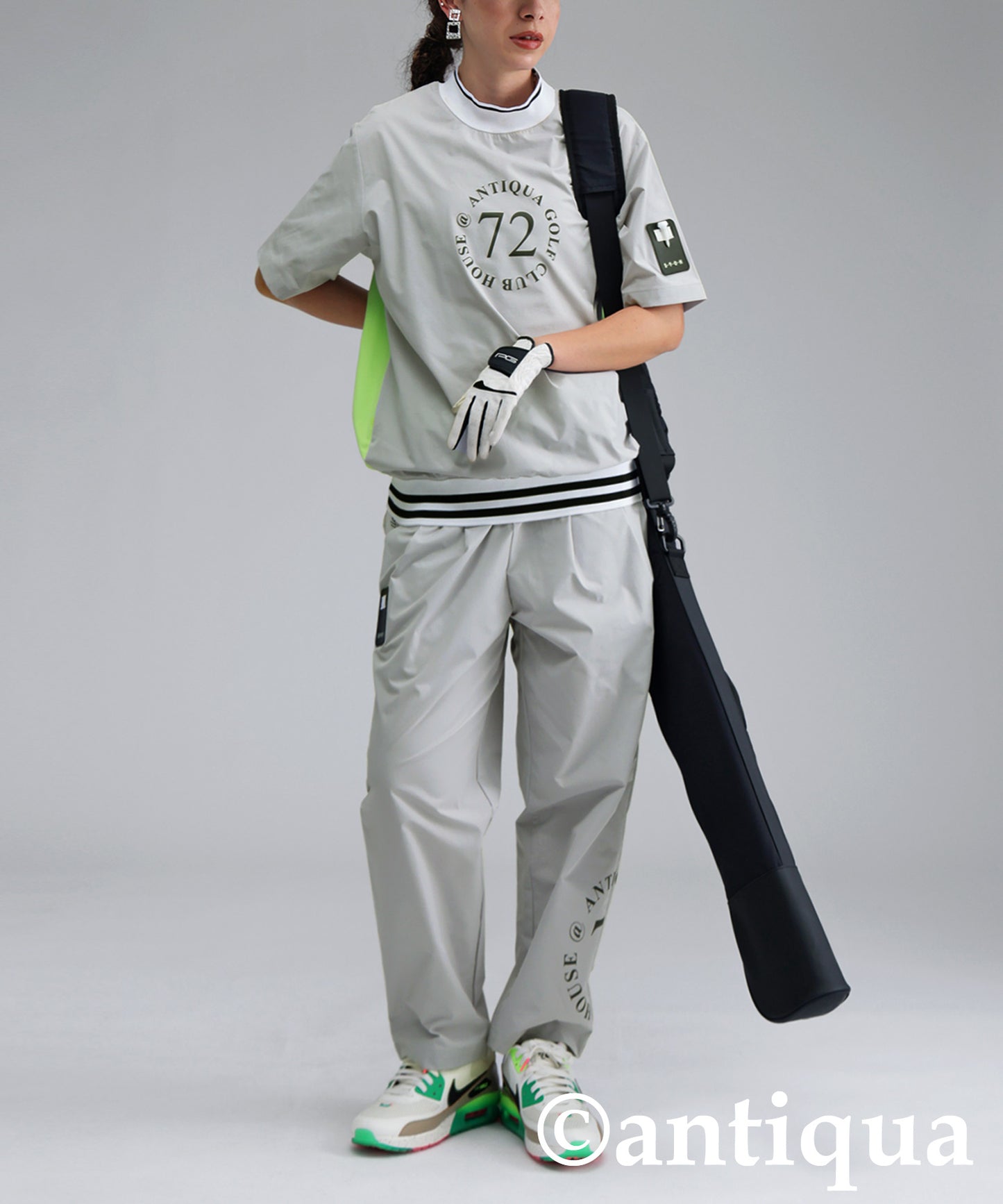 ANTIQUA GOLF×STCH Color-Coordinated Logo Pants Ladies