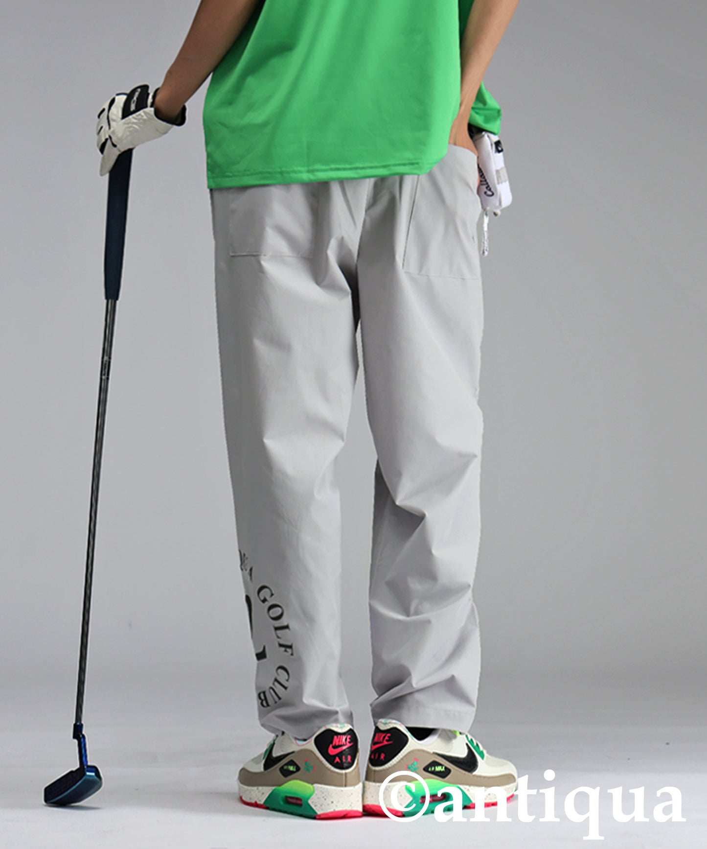ANTIQUA GOLF×STCH Color-Coordinated Logo Pants Ladies