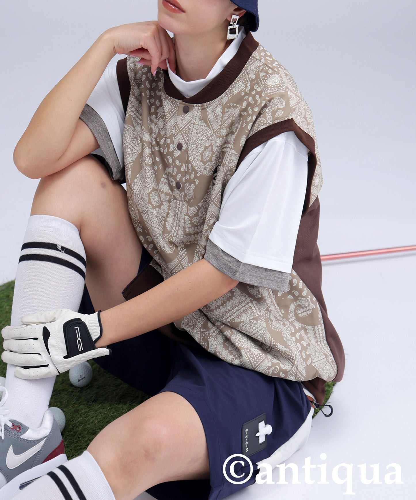 ANTIQUA GOLF×STCH Shorts Ladies