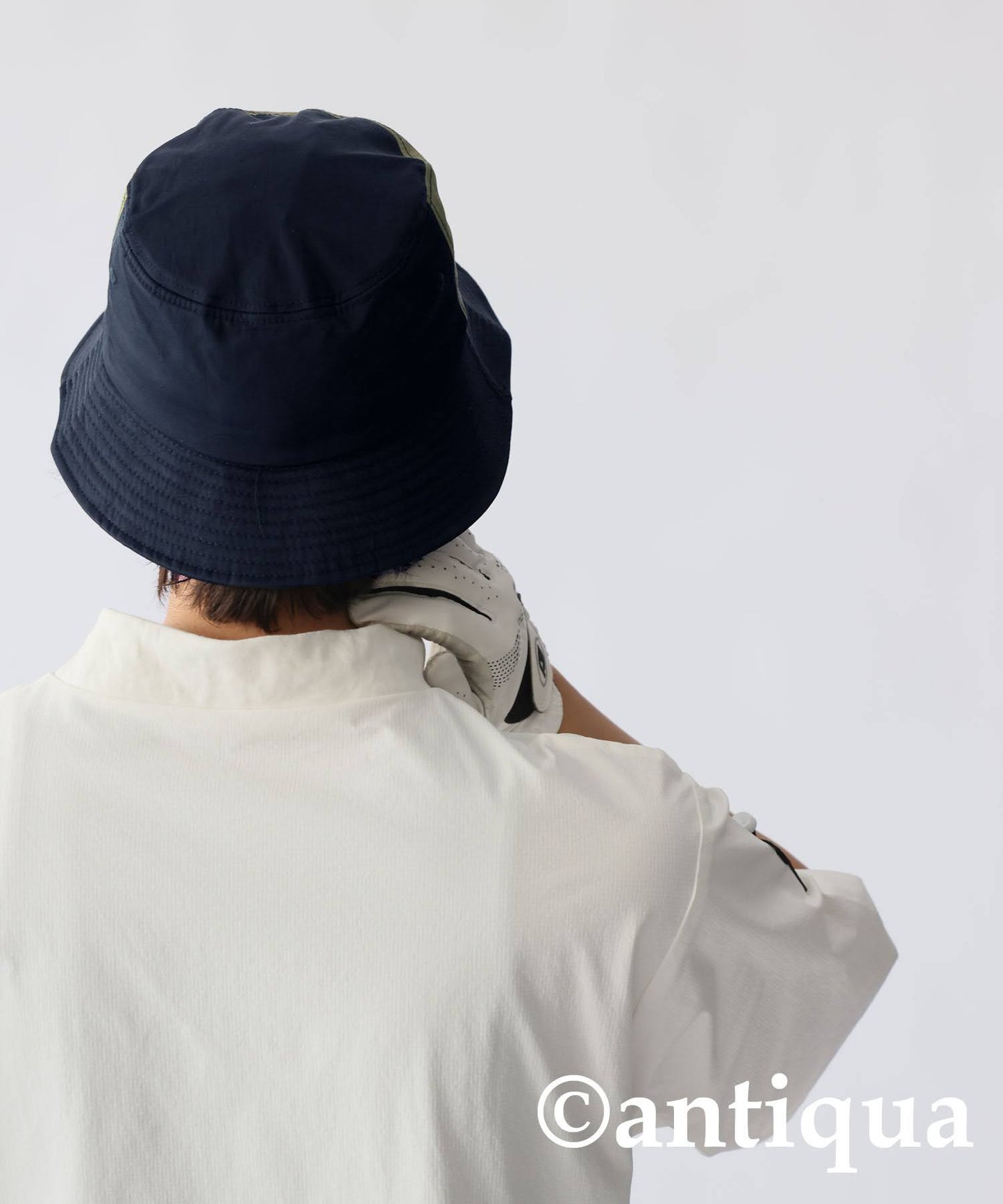 Men's ANTIQUA GOLF × STCH Color-Coordinated Logo Bucket Hat