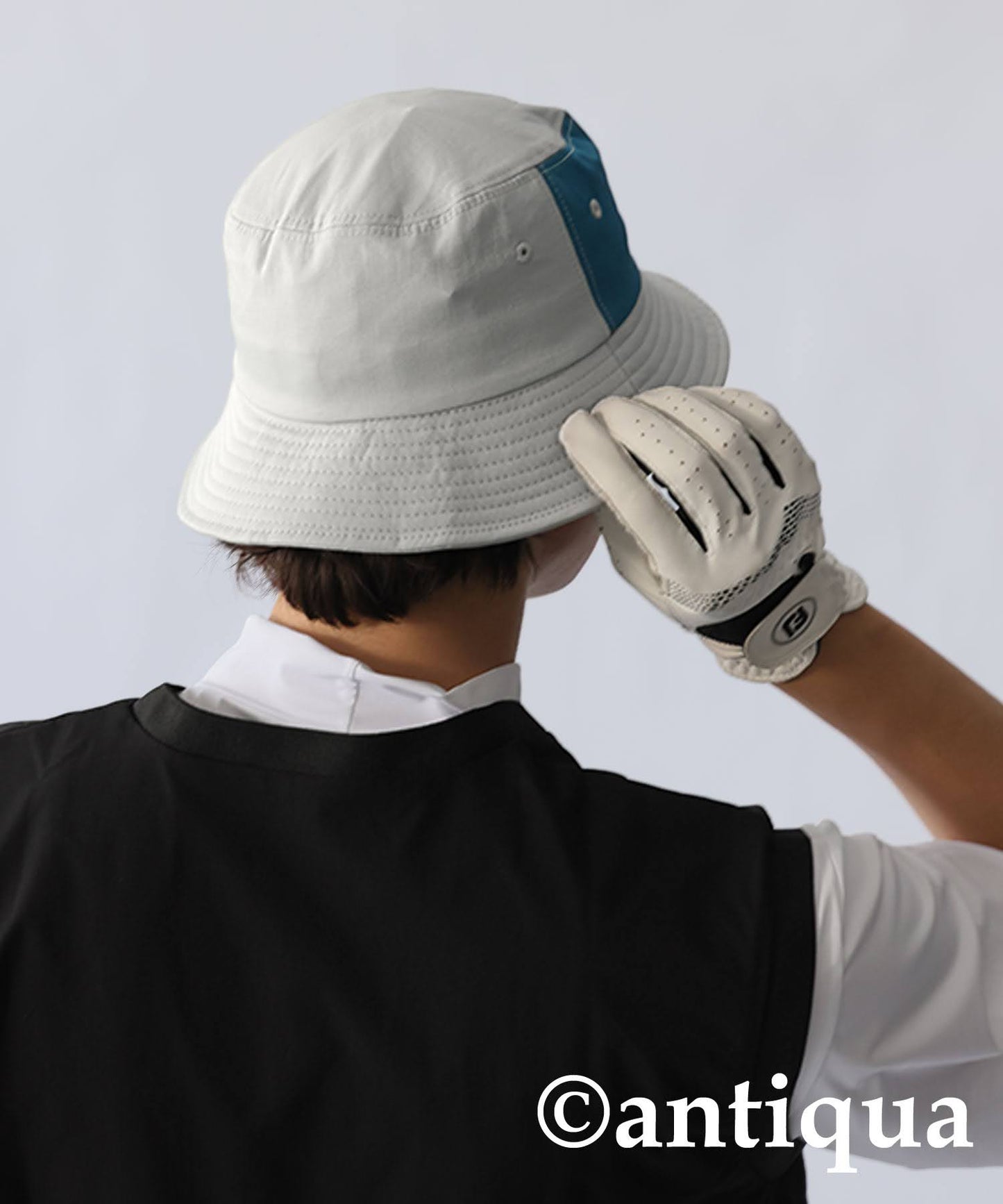 Men's ANTIQUA GOLF × STCH Color-Coordinated Logo Bucket Hat