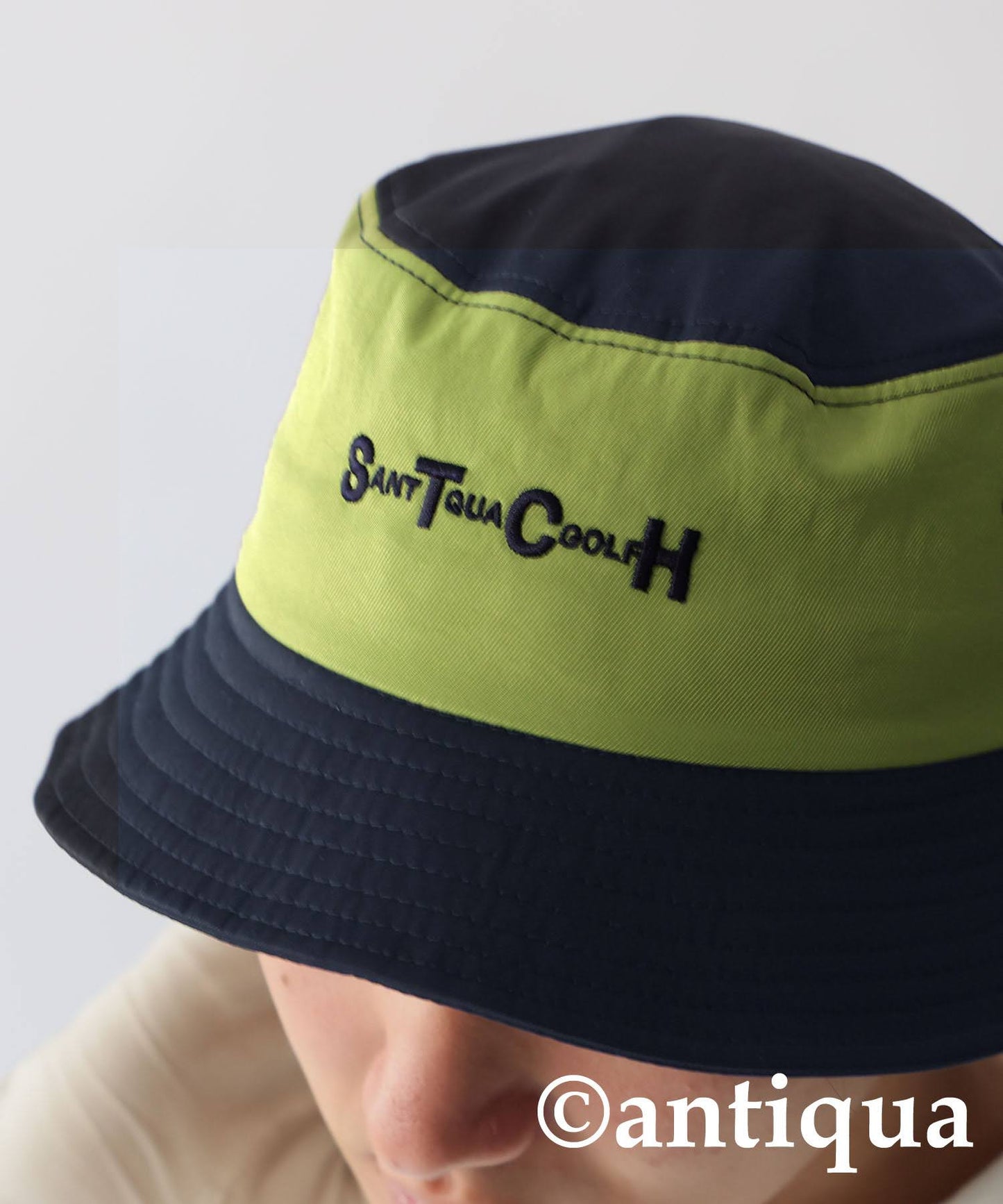 Men's ANTIQUA GOLF × STCH Color-Coordinated Logo Bucket Hat