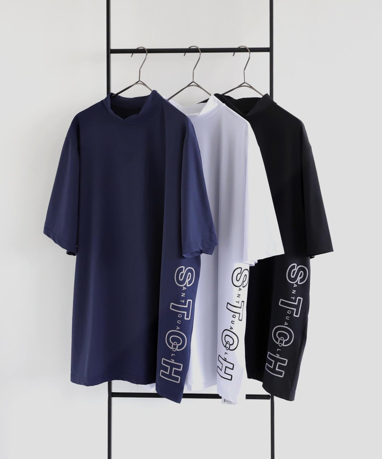 Ladies ANTIQUA GOLF × STCH Side Logo Mock Neck Tops