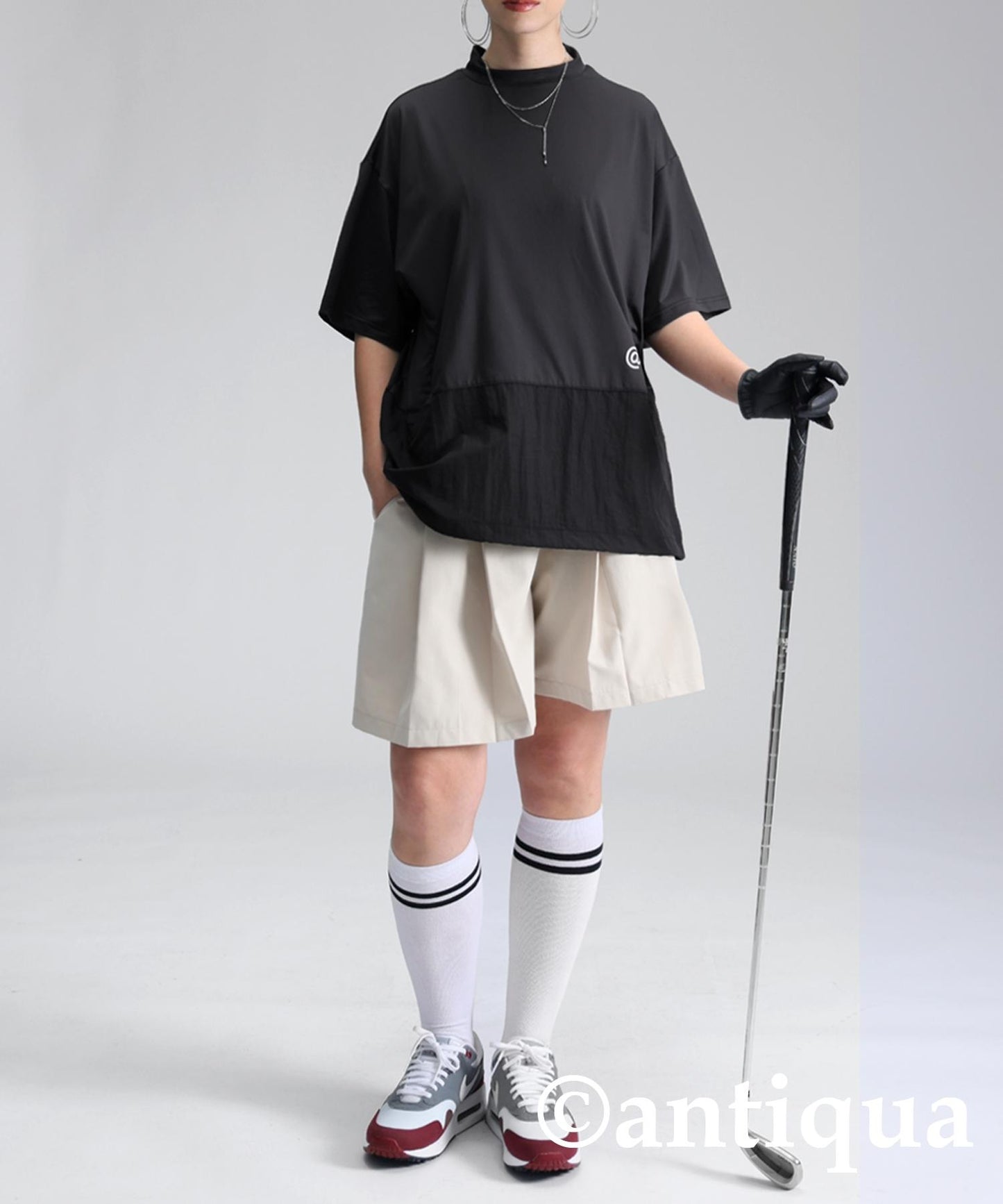 Ladies ANTIQUA GOLF × STCH Back Logo Tops