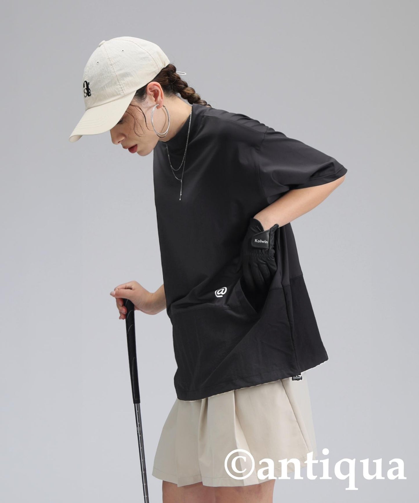 Ladies ANTIQUA GOLF × STCH Back Logo Tops