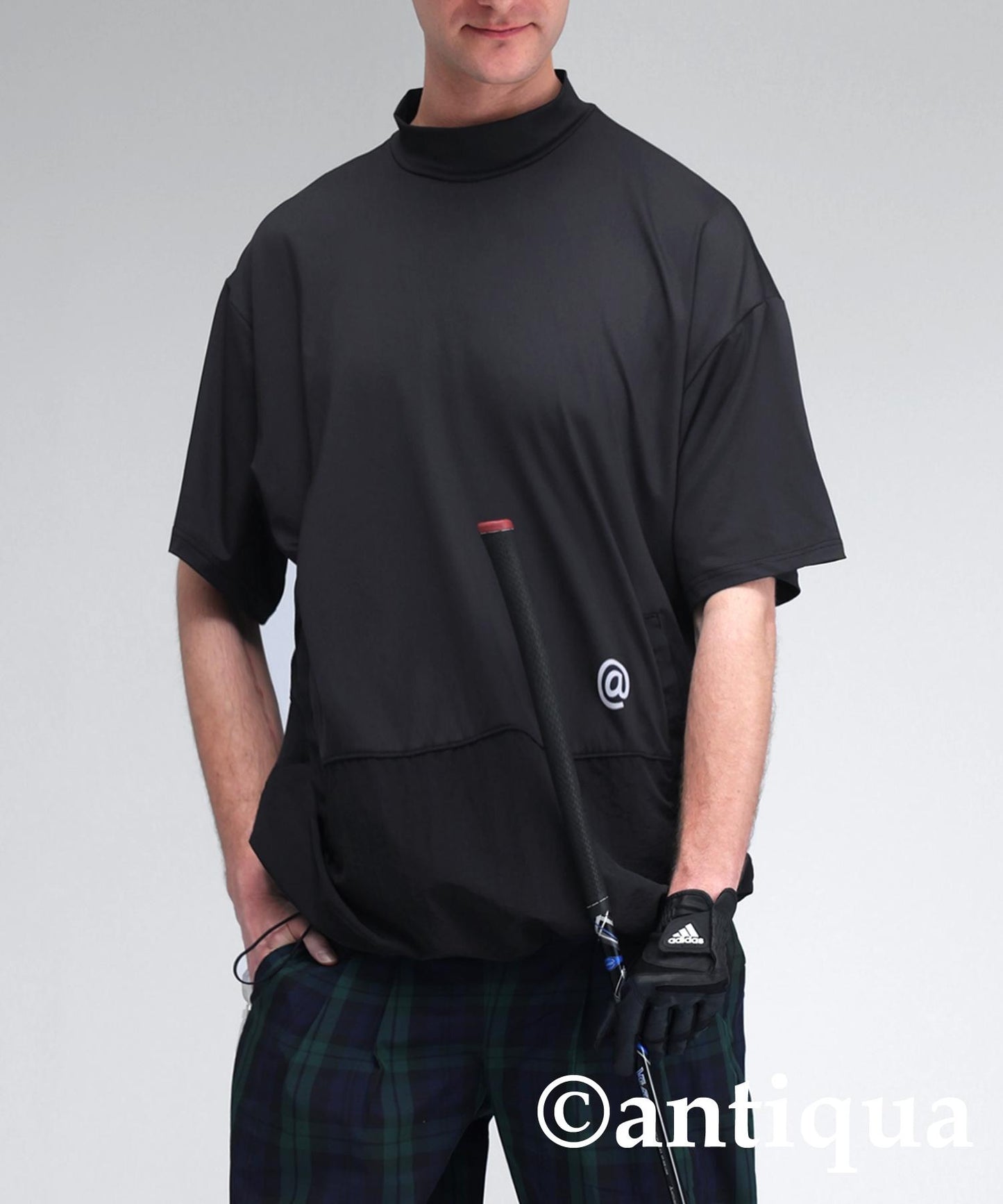Men's ANTIQUA GOLF × STCH Back Logo Tops