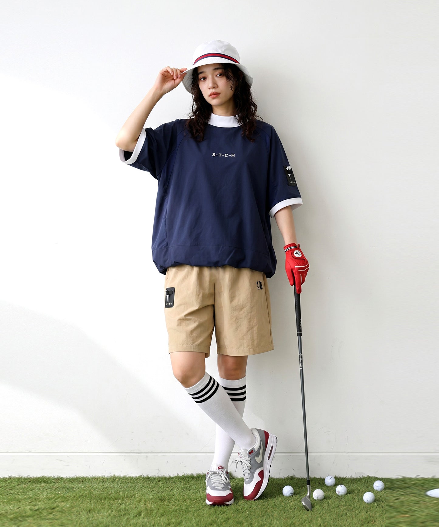 Ladies ANTIQUA GOLF × STCH Nylon Shorts