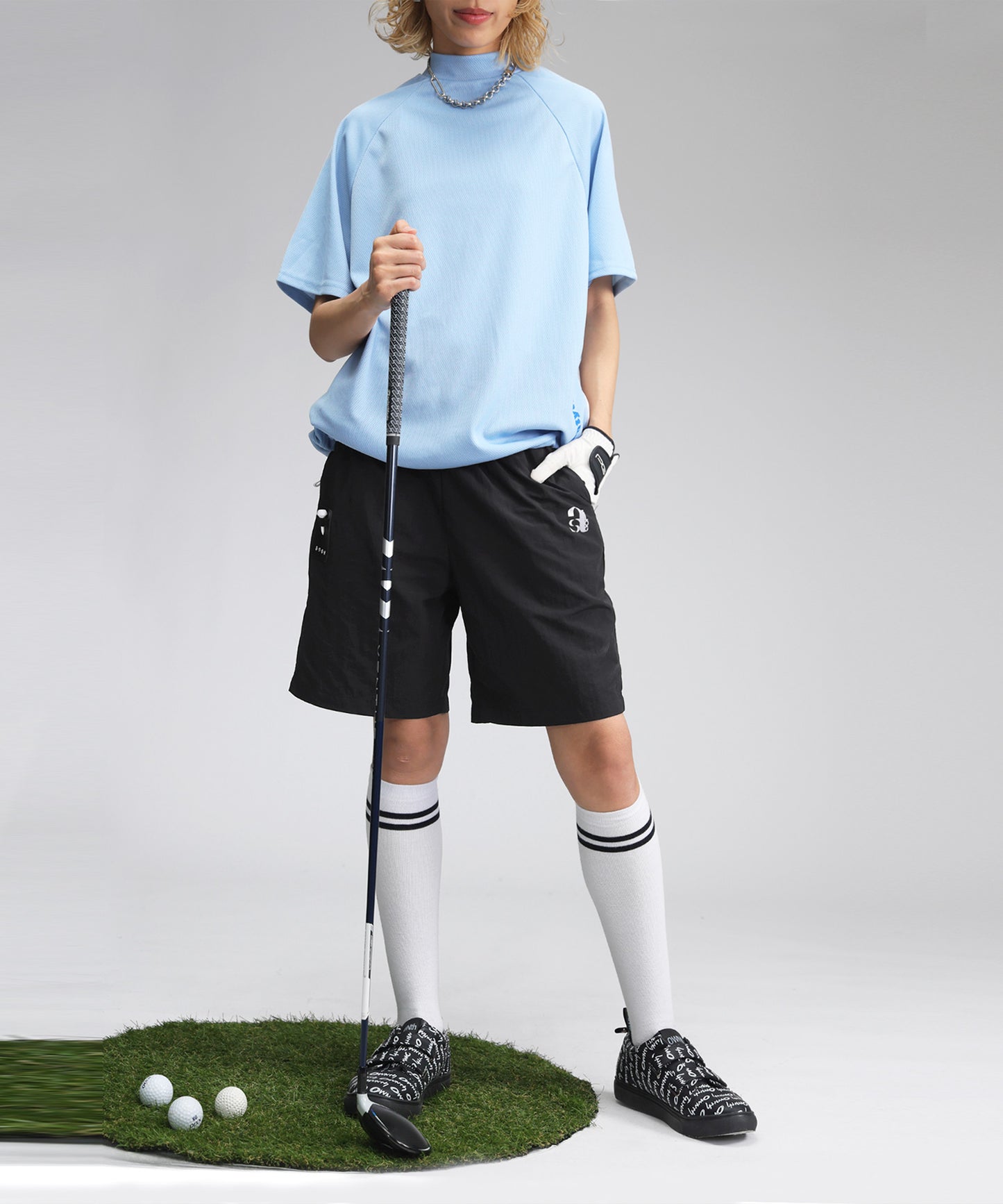 Ladies ANTIQUA GOLF × STCH Nylon Shorts