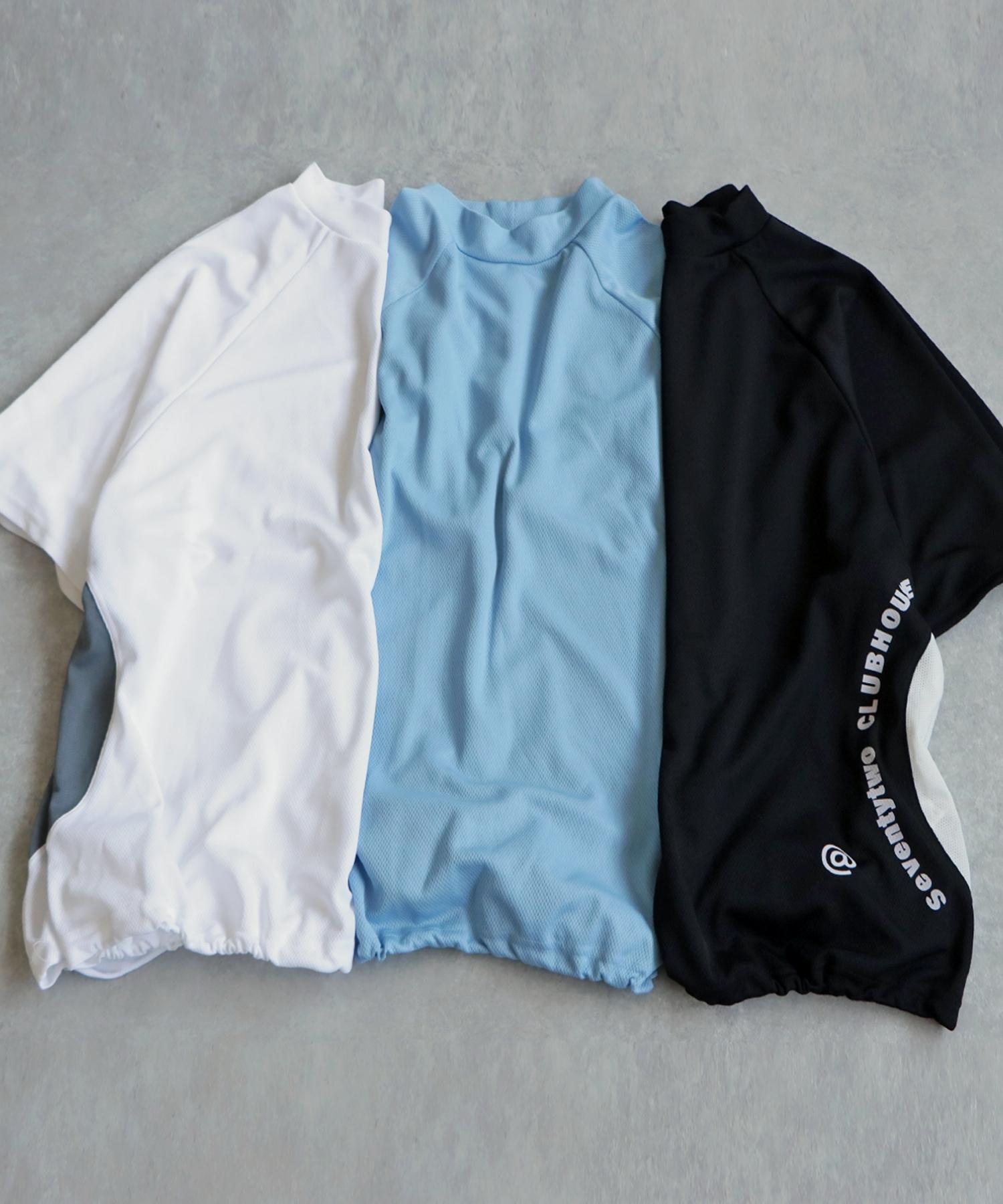 Men's ANTIQUA GOLF × STCH Mesh Switching Tops | Japanese fashion