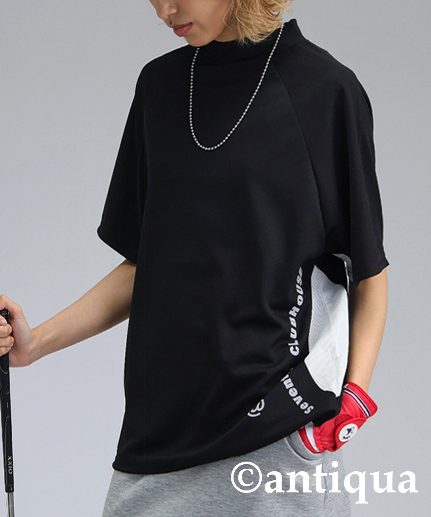 Ladies ANTIQUA GOLF × STCH Mesh Switching Tops