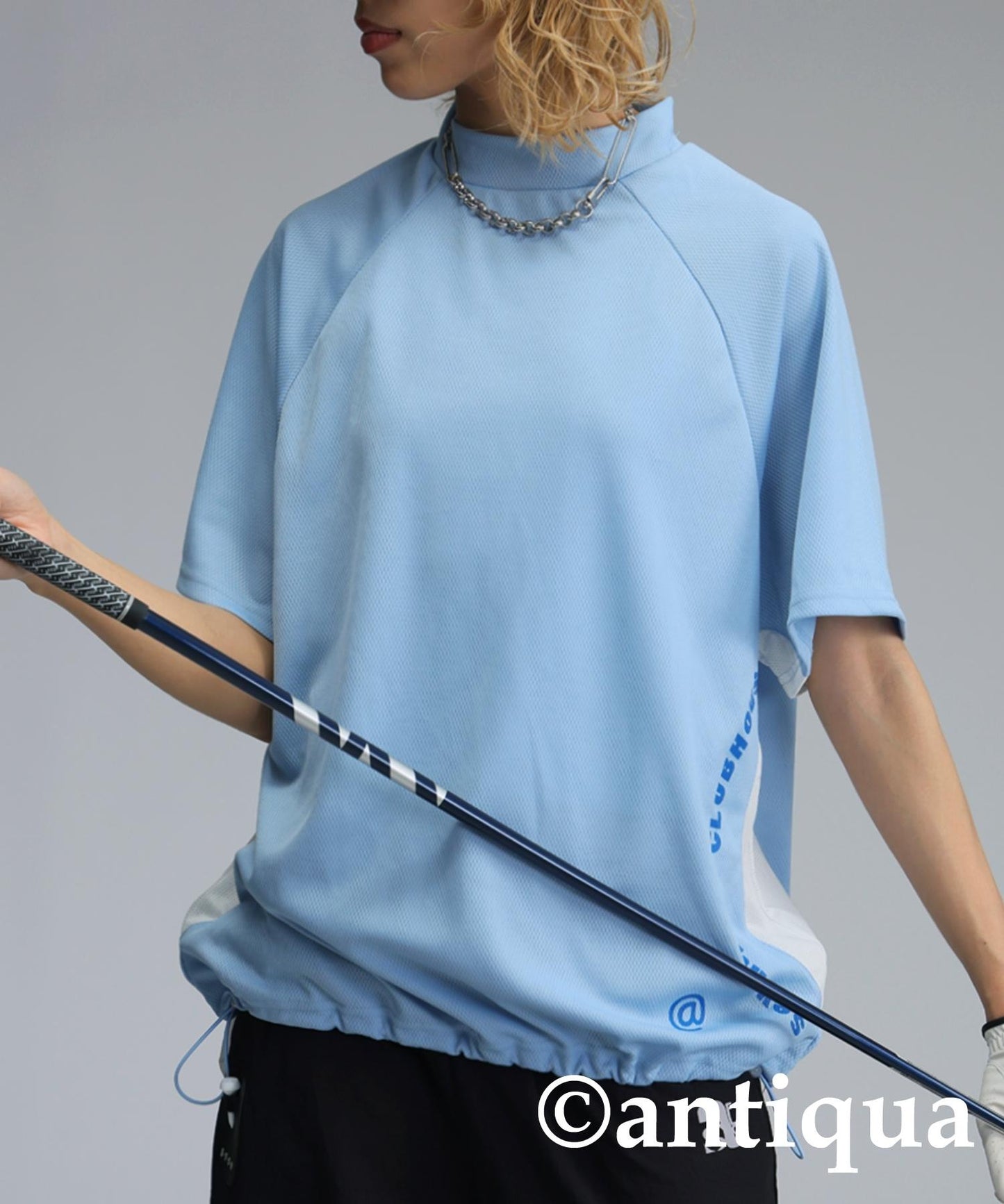 Ladies ANTIQUA GOLF × STCH Mesh Switching Tops