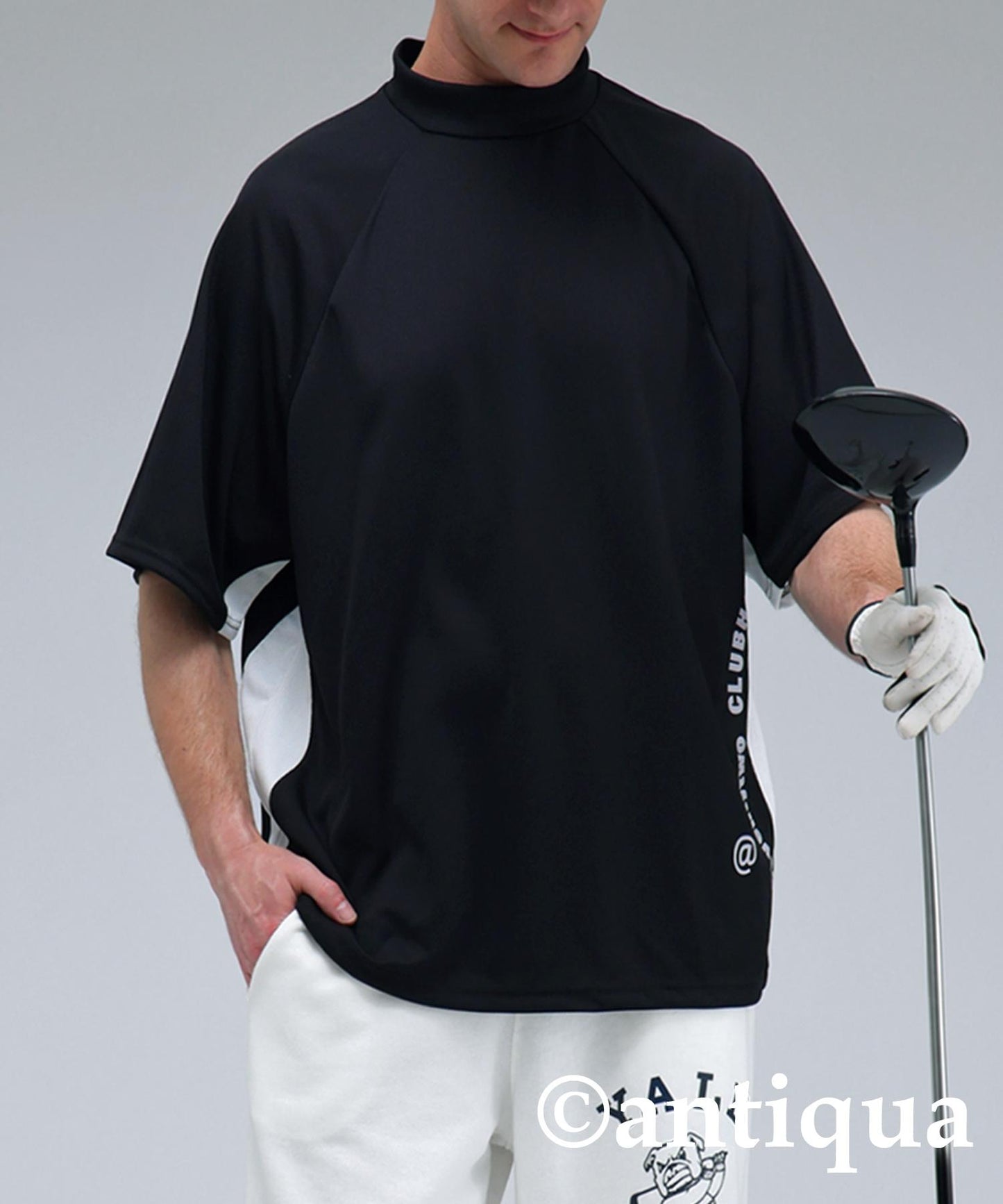Men's ANTIQUA GOLF × STCH Mesh Switching Tops