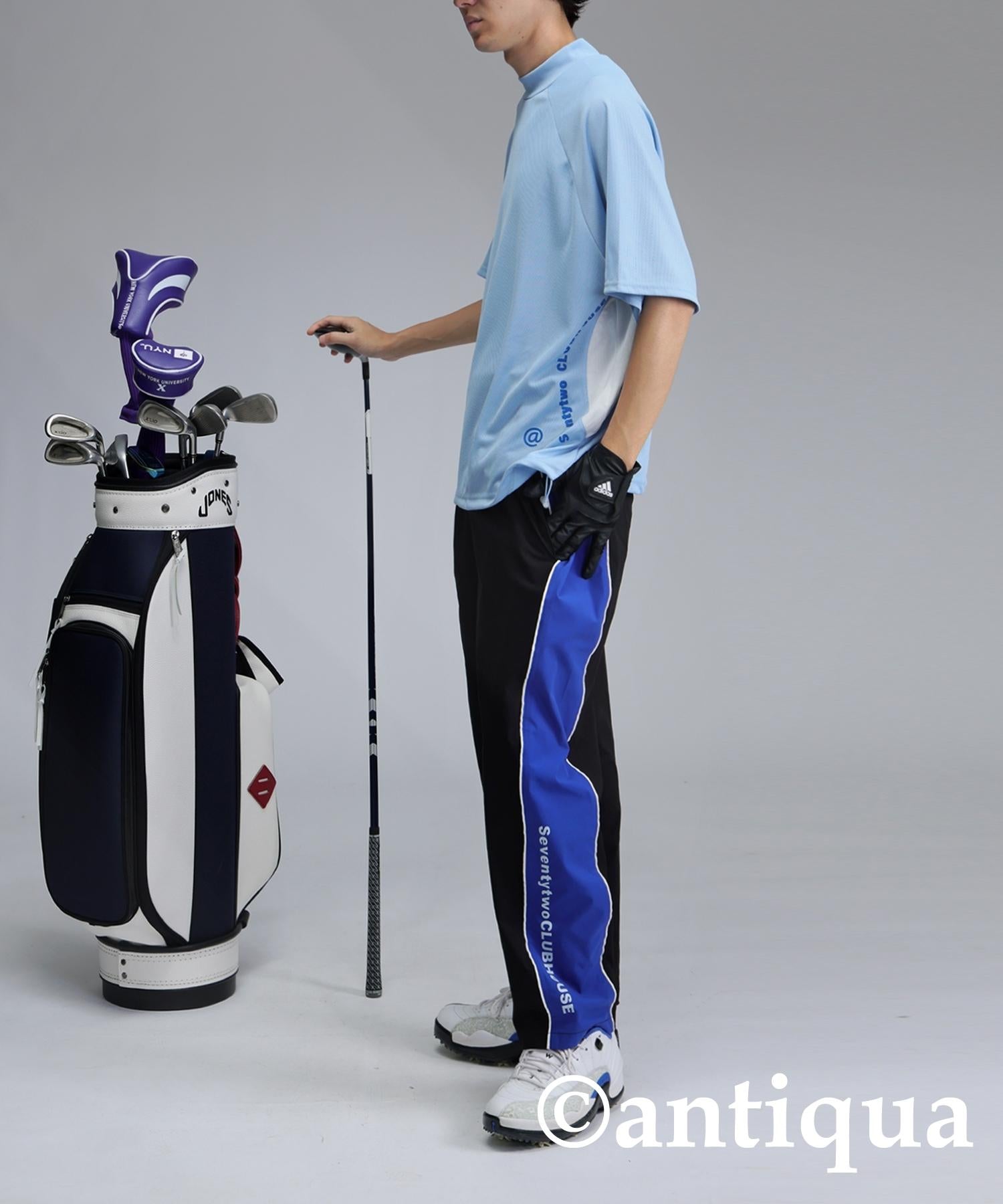 Men's ANTIQUA GOLF × STCH Mesh Switching Tops | Japanese fashion