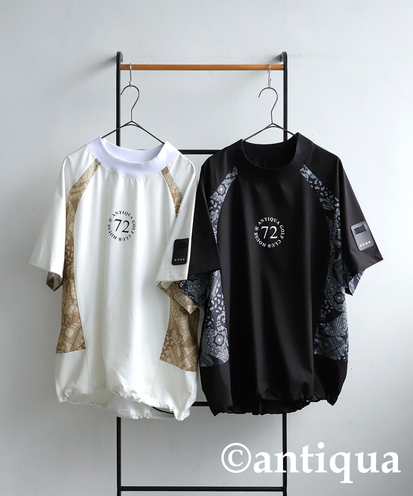 Ladies ANTIQUA GOLF × STCH Paisley Logo Tops