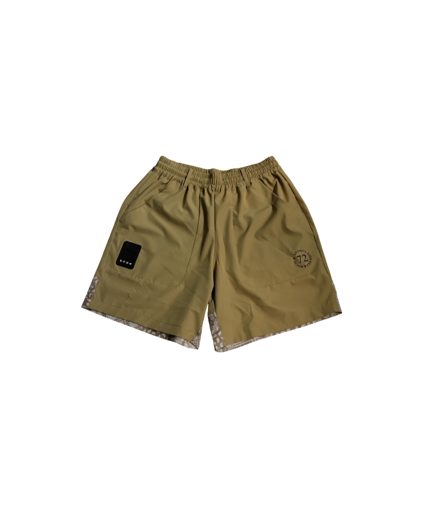Men's ANTIQUA GOLF × STCH Paisley Switching Shorts