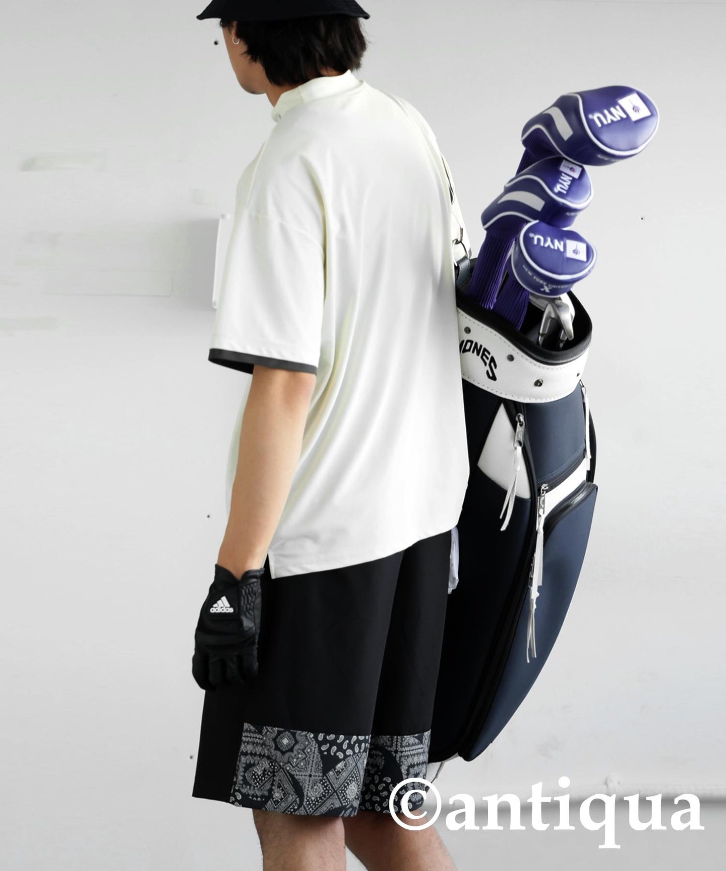 Men's ANTIQUA GOLF × STCH Paisley Switching Shorts