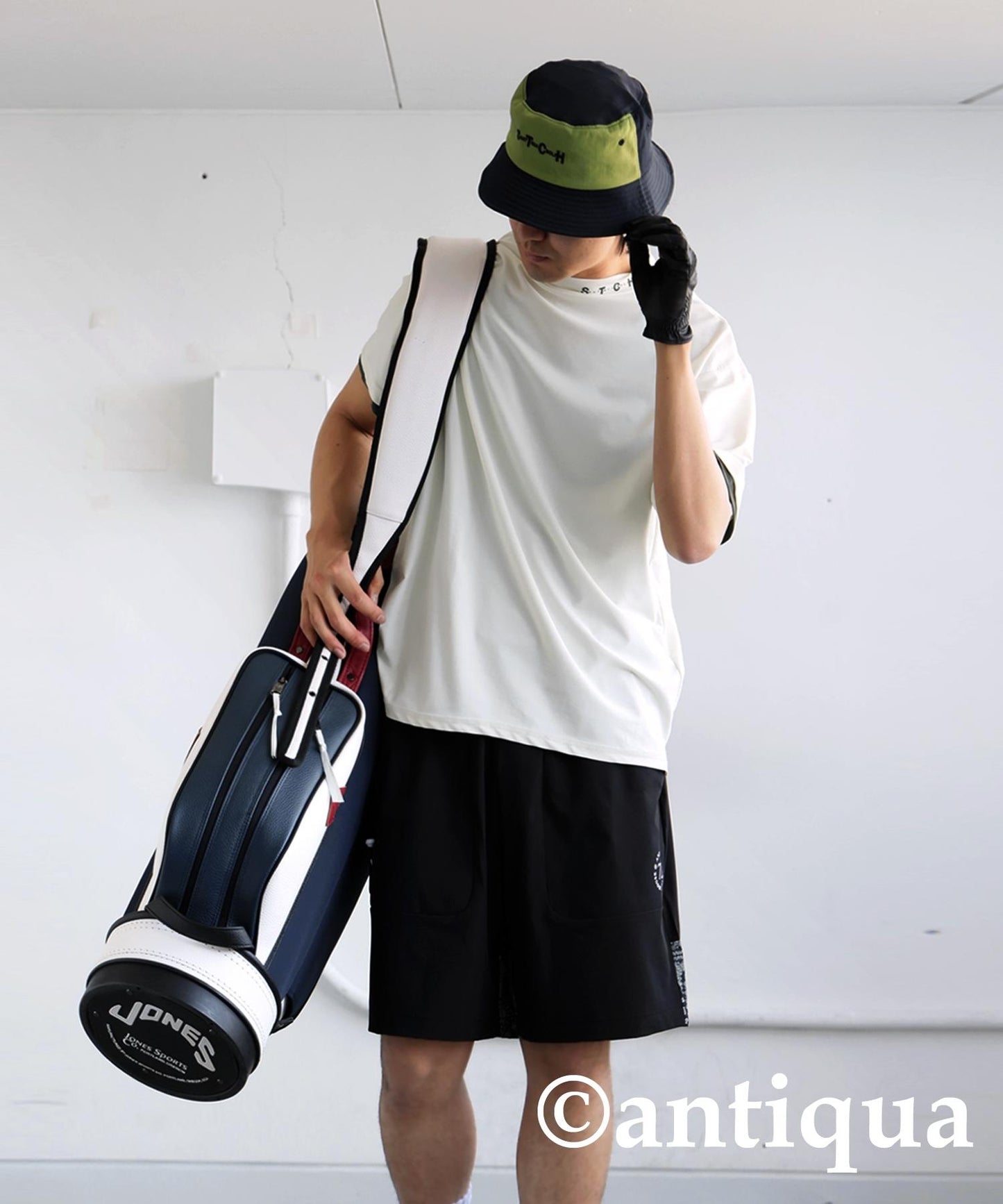 Men's ANTIQUA GOLF × STCH Paisley Switching Shorts