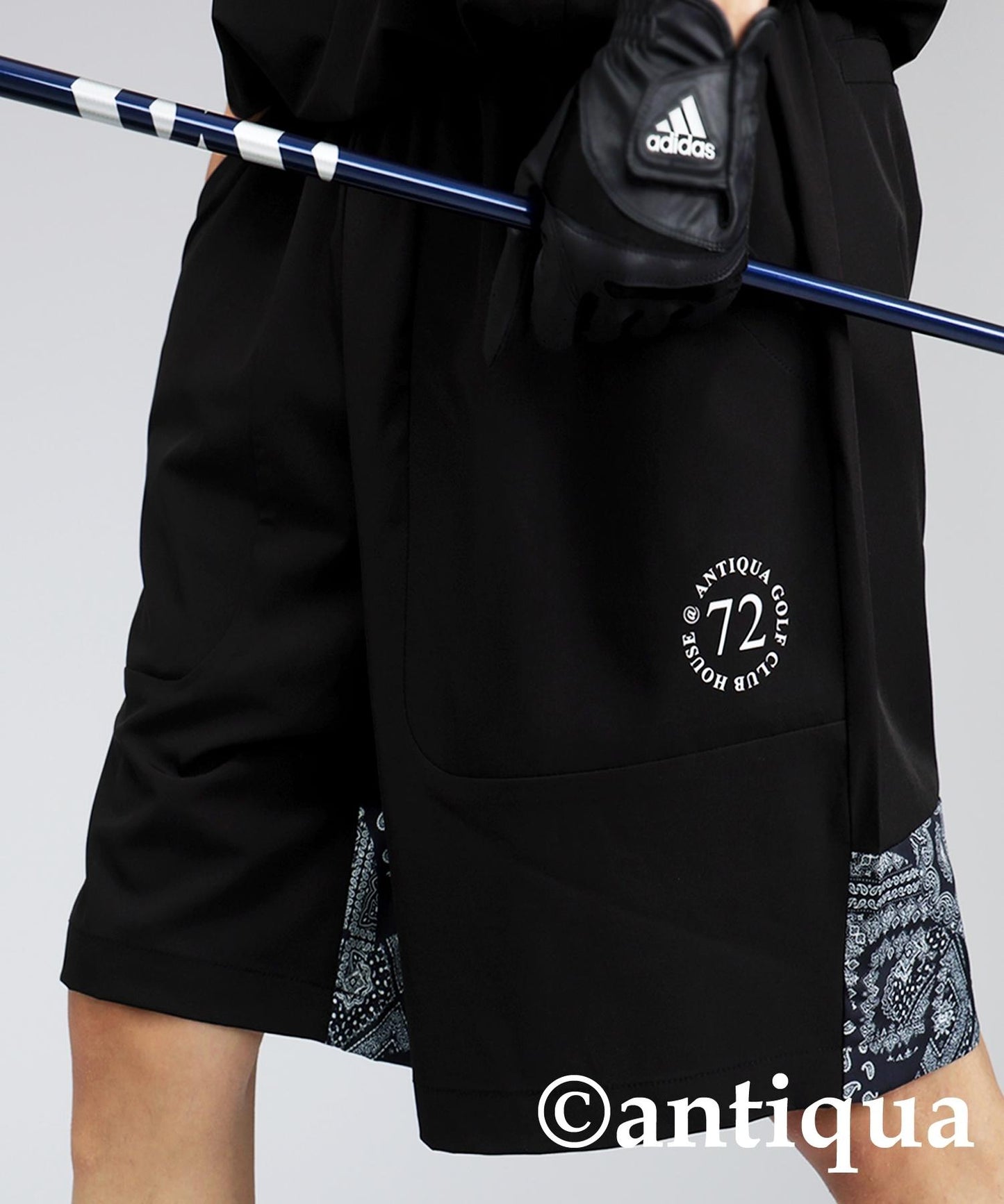 Men's ANTIQUA GOLF × STCH Paisley Switching Shorts