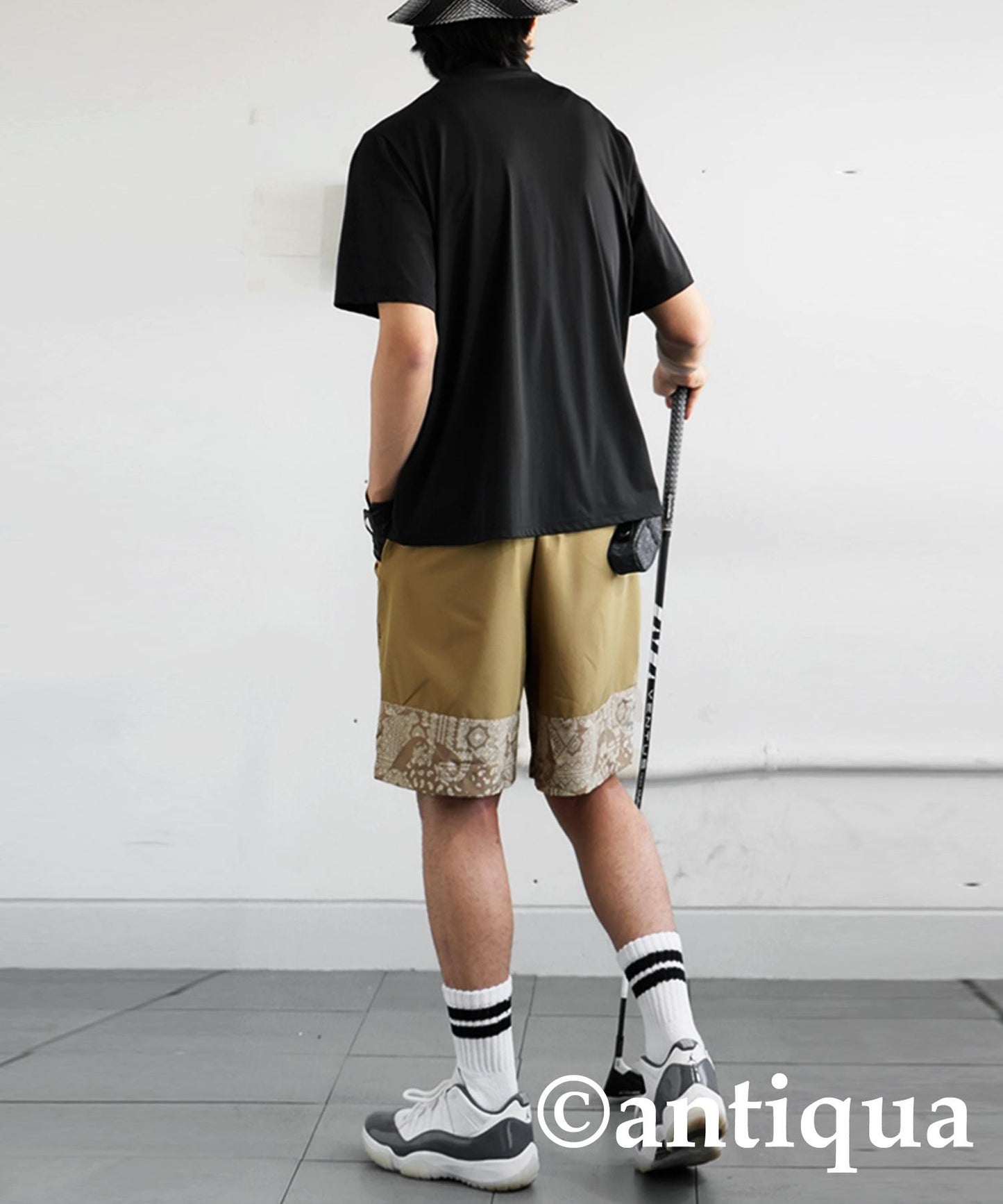 Men's ANTIQUA GOLF × STCH Paisley Switching Shorts