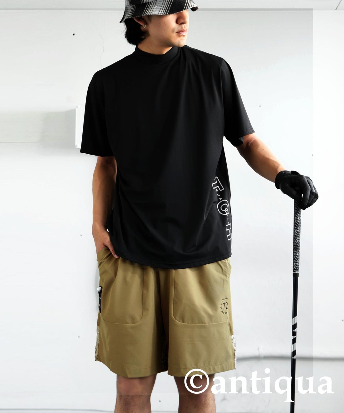 Men's ANTIQUA GOLF × STCH Paisley Switching Shorts