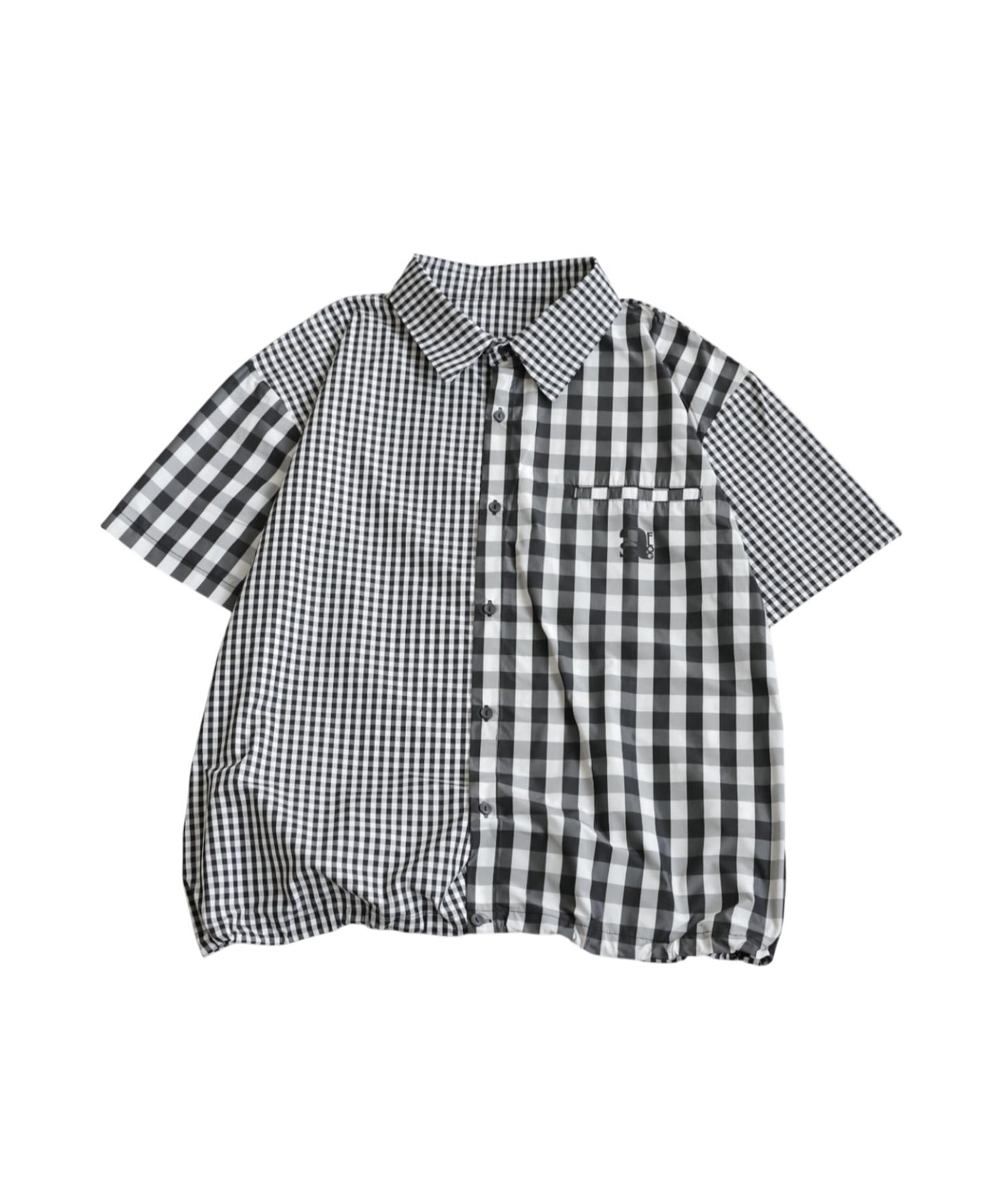 Men's ANTIQUA GOLF × STCH Mixed Check Shirt