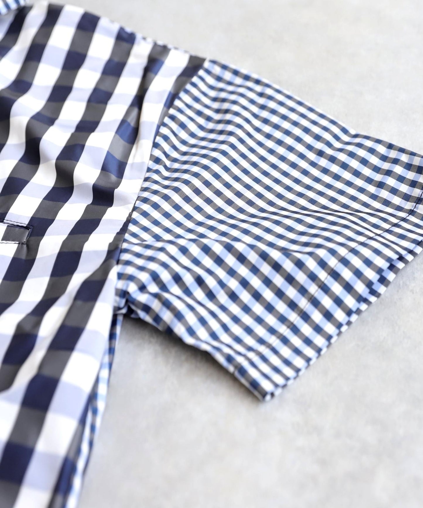 Men's ANTIQUA GOLF × STCH Mixed Check Shirt