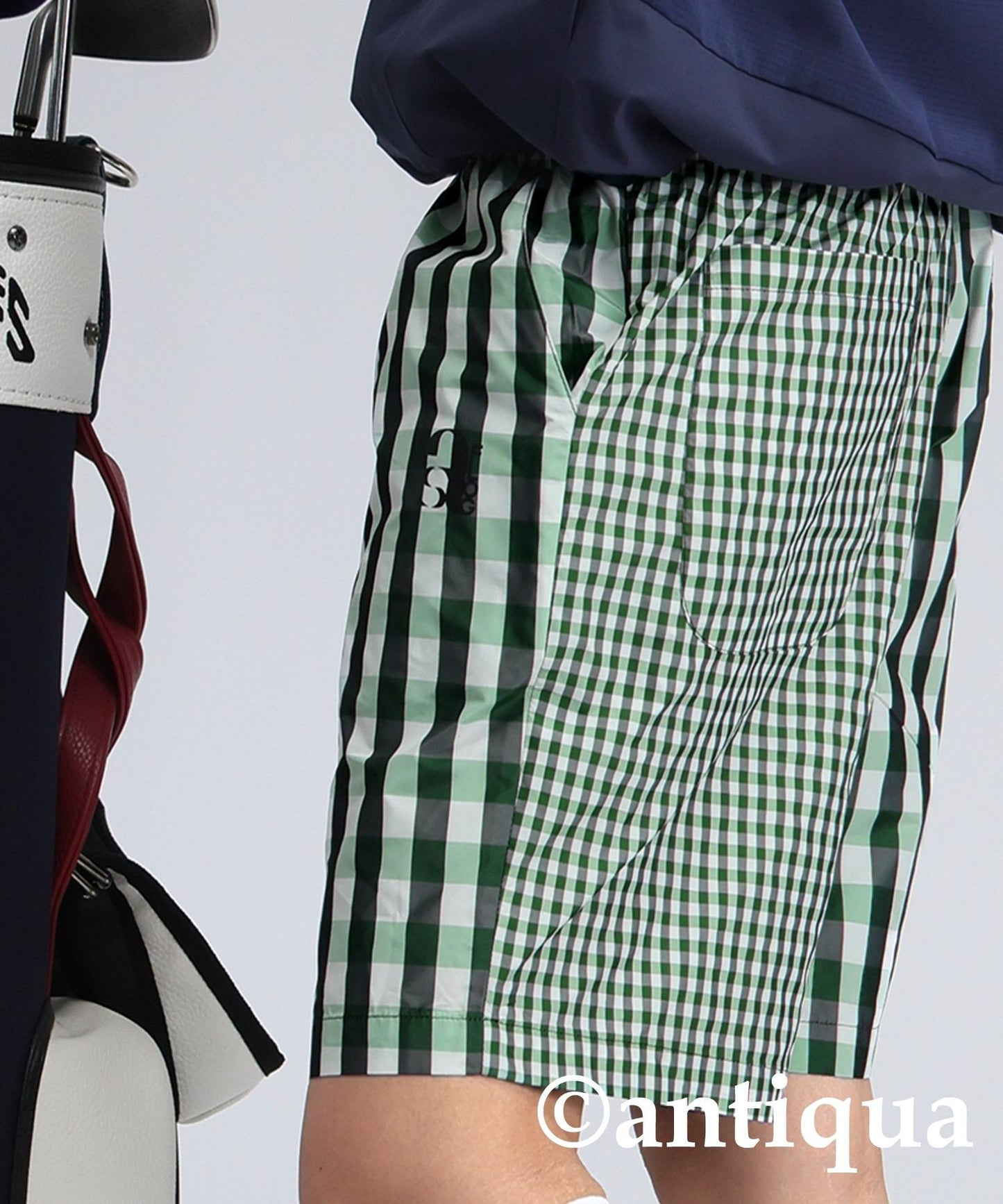 Ladies ANTIQUA GOLF × STCH Check Shorts