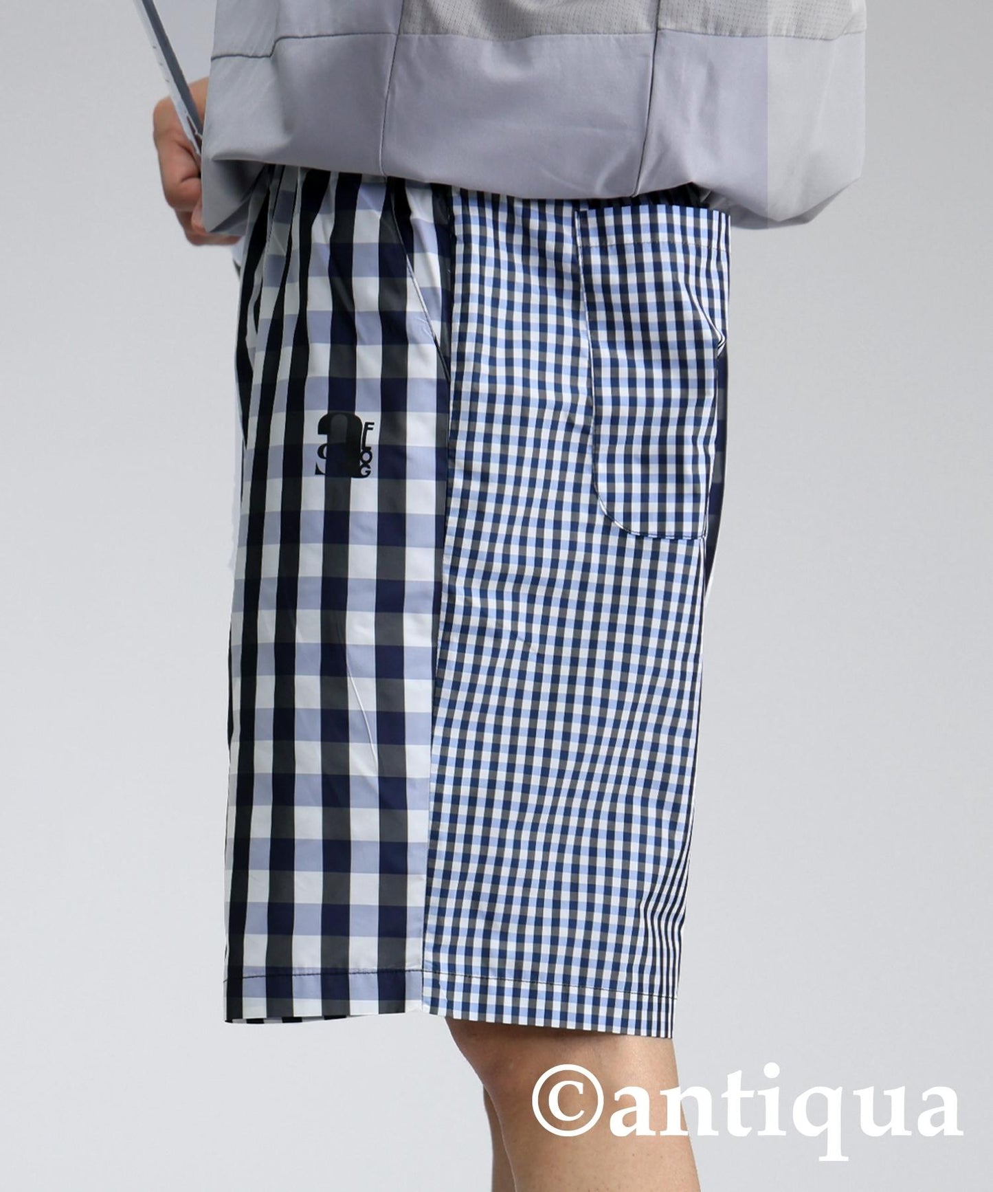 Men's ANTIQUA GOLF × STCH Check Shorts